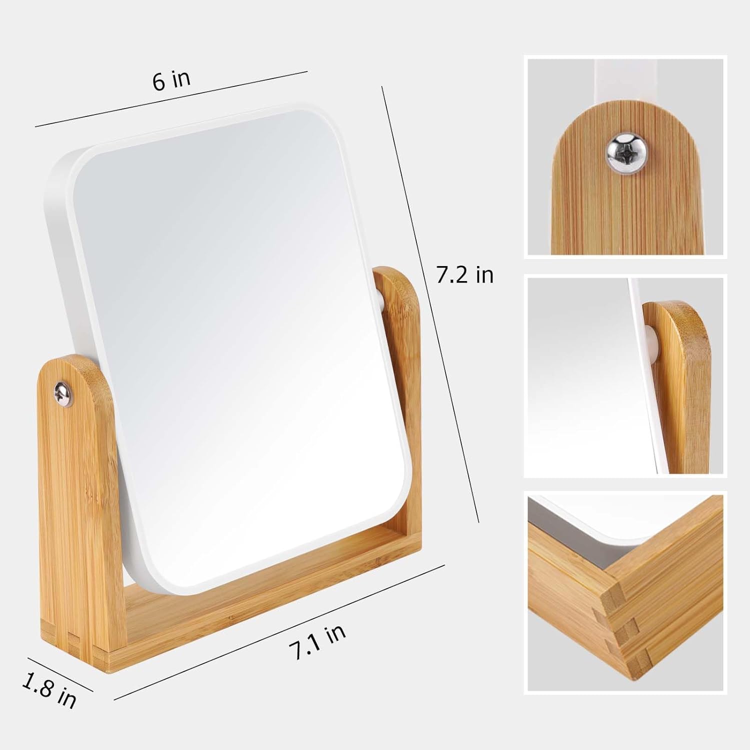 LFOYOU Vanity Mirror Makeup Mirror with Stand