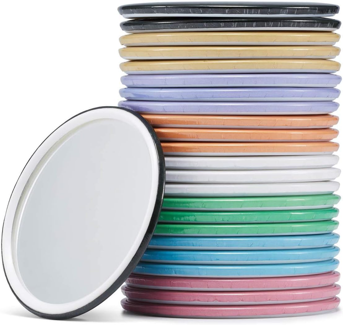 Getinbulk Compact Round Makeup Mirror 25inch 8Colors