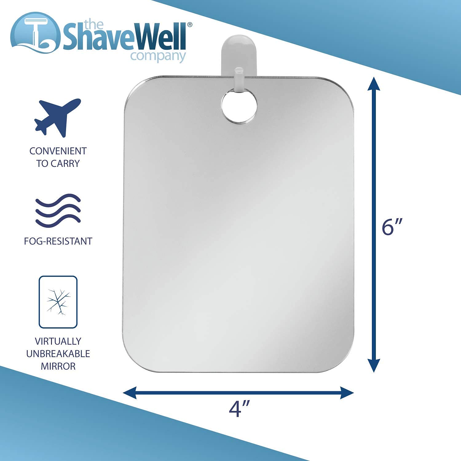 Fogless Anti-Fog Bathroom Mirror with Handheld Option