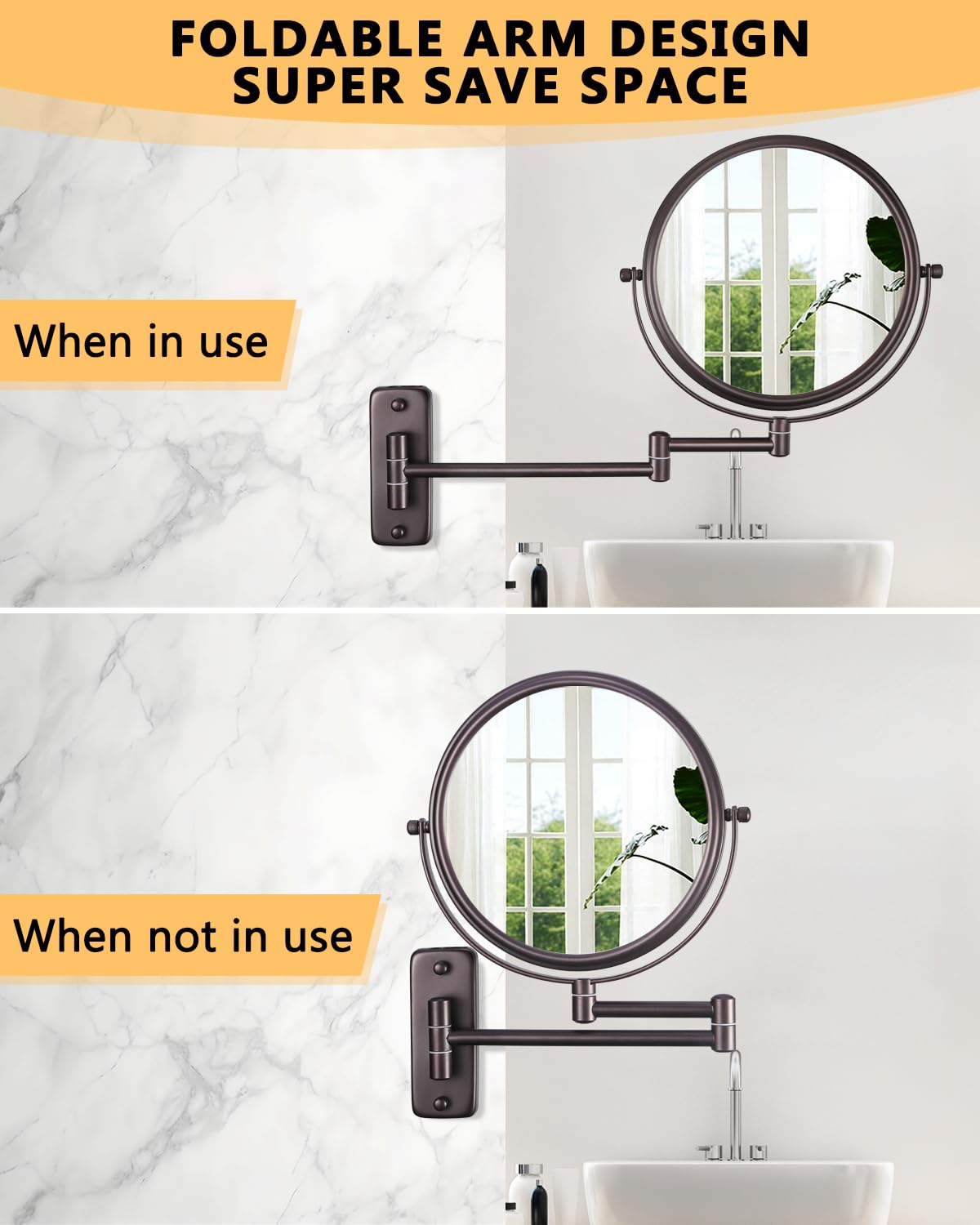 Decluttr 10x Magnifying Mirror for Makeup