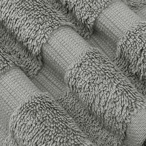 Chakir 30x60 Premium Turkish Cotton Bath Towels 4-Piece Gray