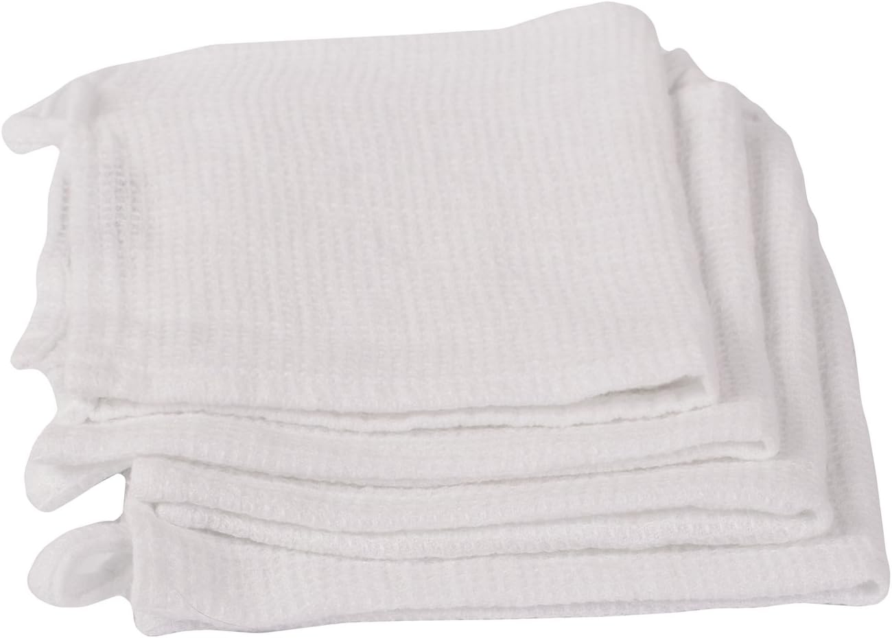 LinenMe Wash Cloths x4 12x12 Inch Optical White