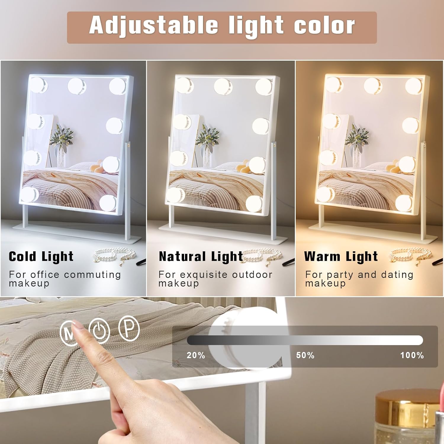 Charming Vanity Mirror with Lights