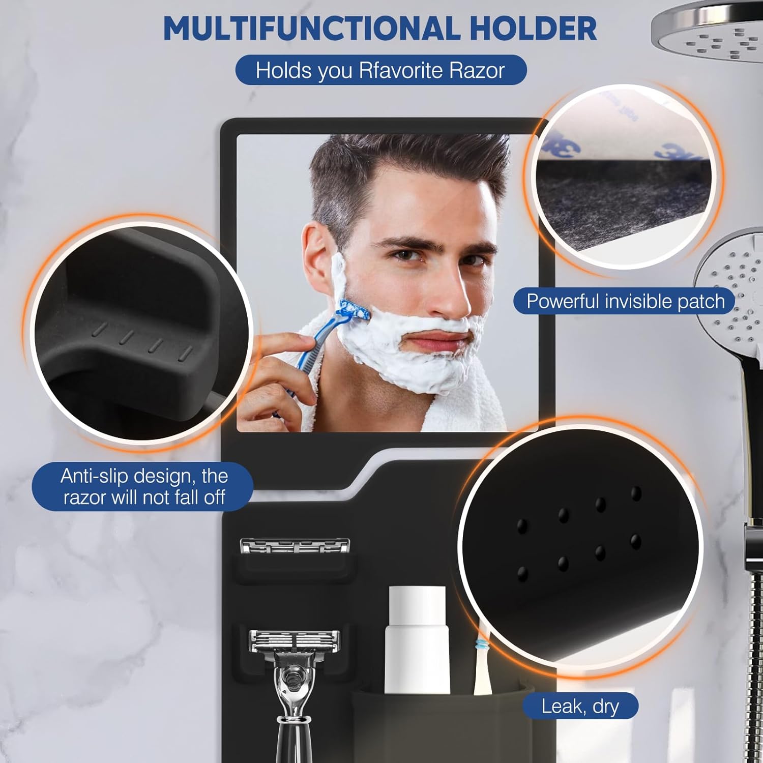 Sink Cover shower mirror fogless shaving set