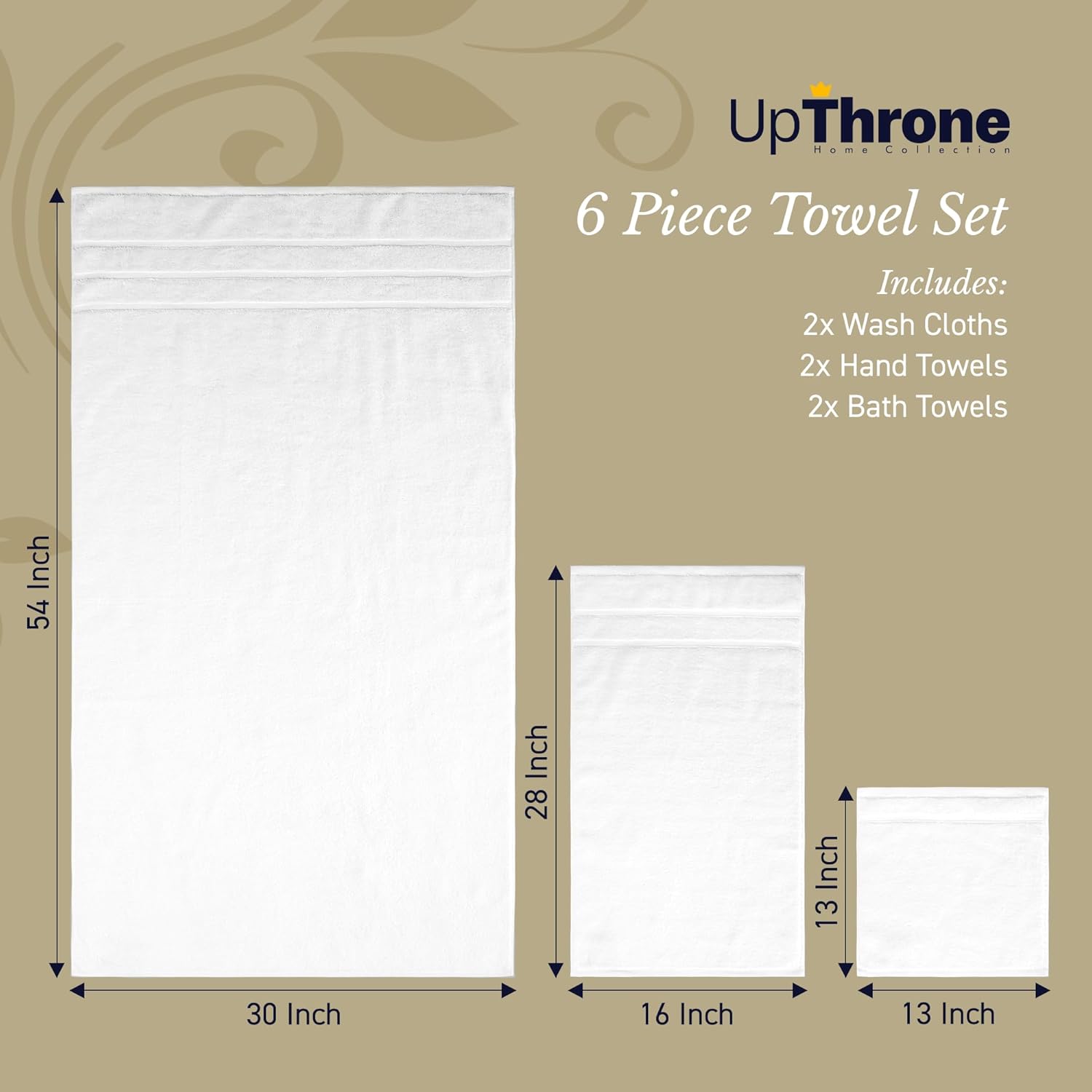 Luxury Turkish Cotton Bath Towel Set