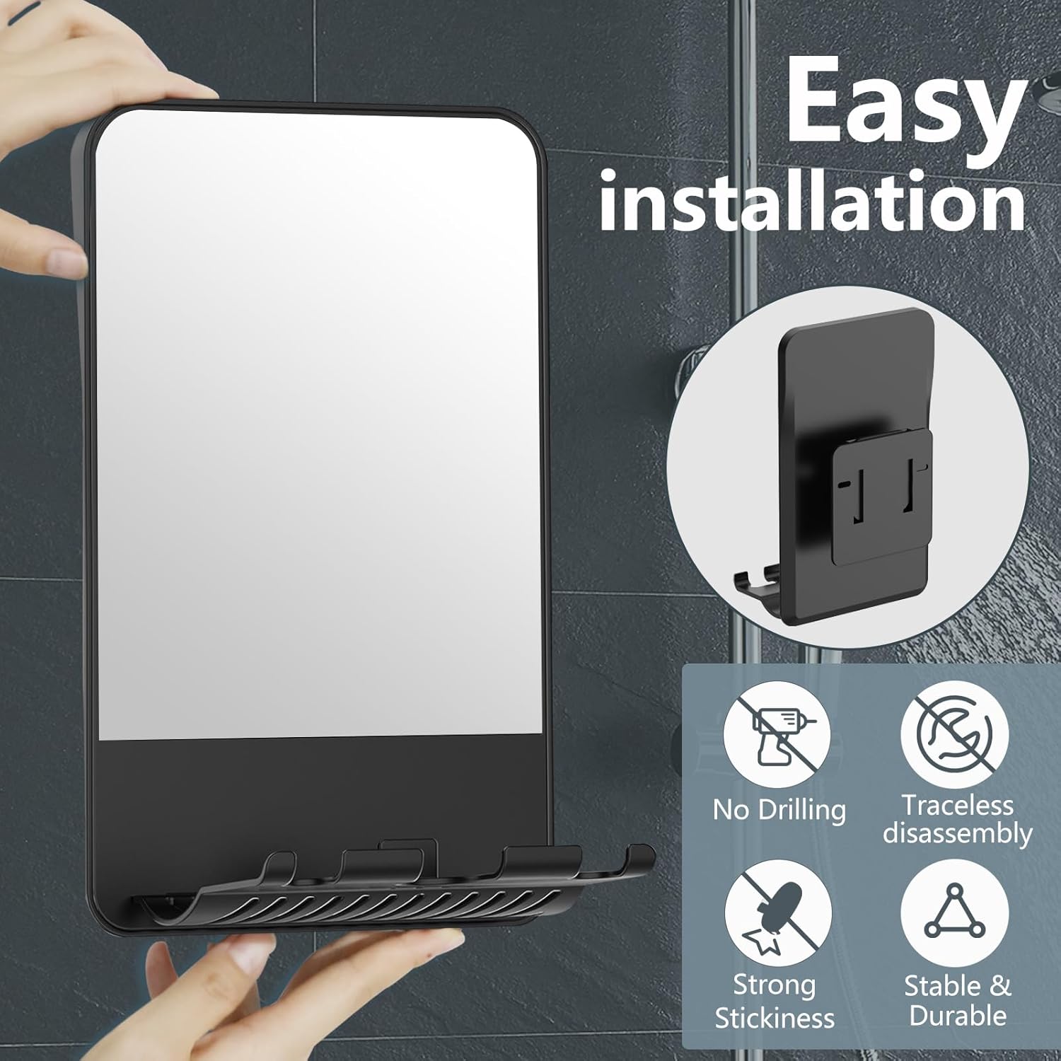 COSMIRROR Anti-Fog Folding Mirror for Shavers