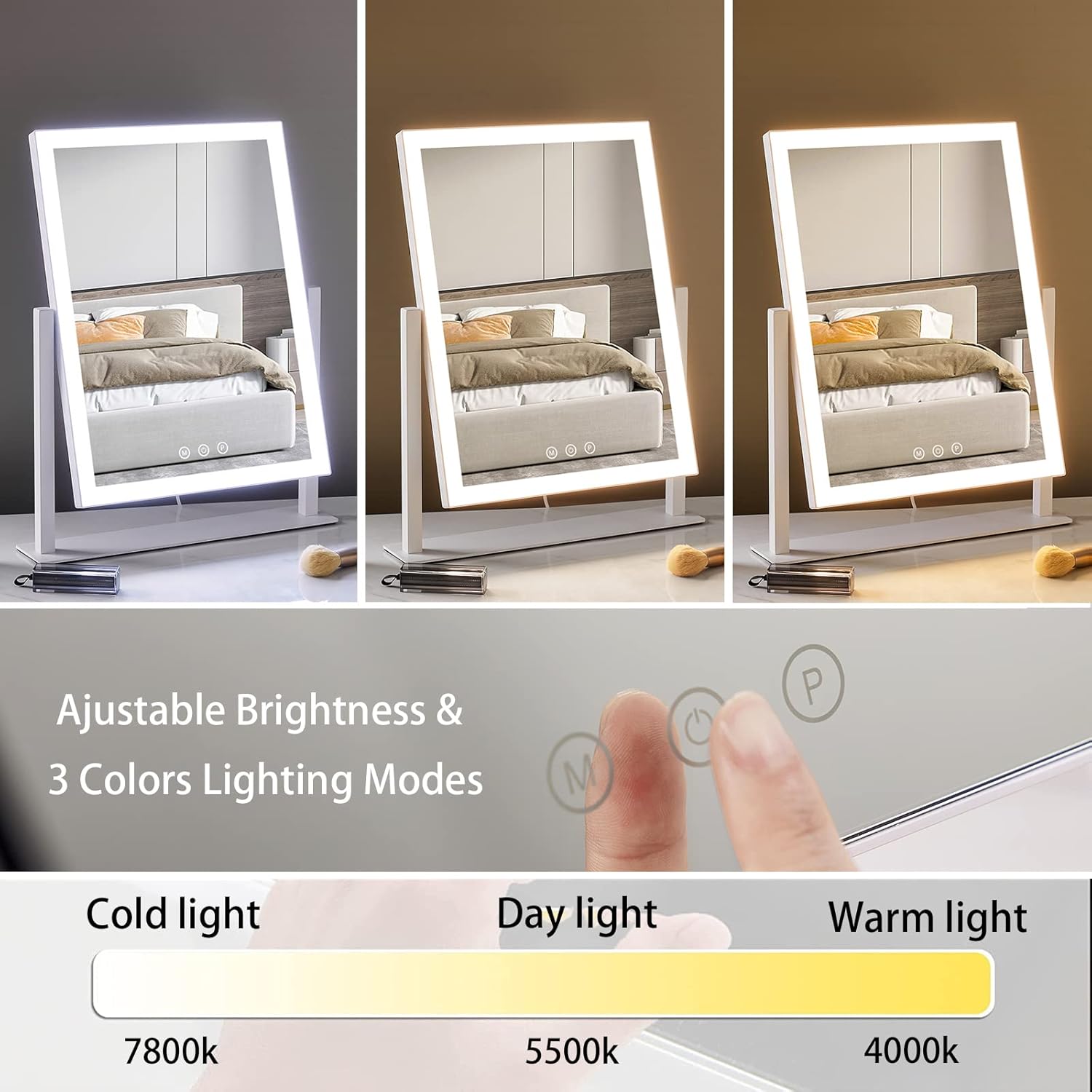 HIEEY Lighted Makeup Mirror