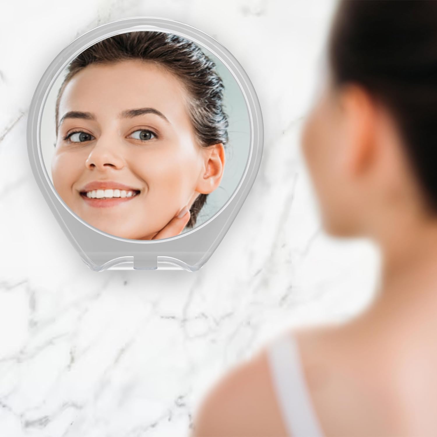 HoneyBull Compact Shower Mirror for Smooth Shaving