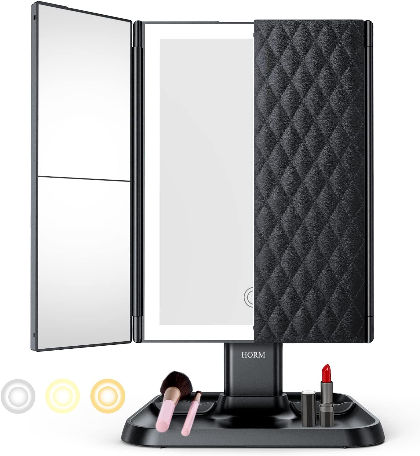 Versatile 3-Mode LED Makeup Vanity Mirror