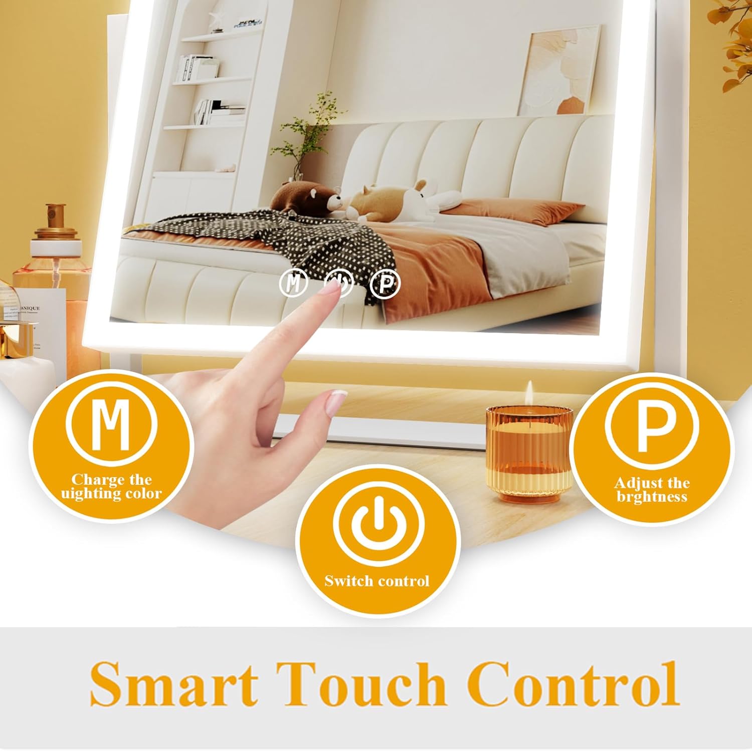 Upgrade Brightness Vanity Mirror