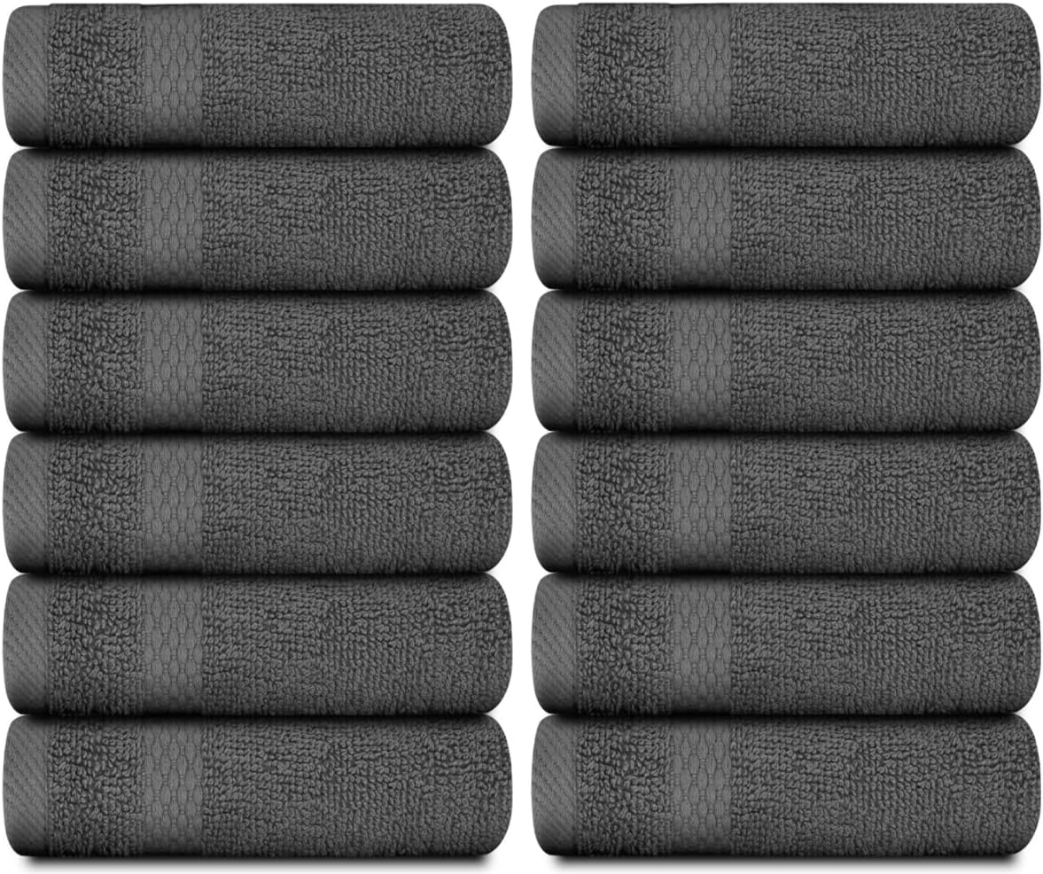 Luxury Washcloths Set for Bathroom - Soft Egyptian Cotton