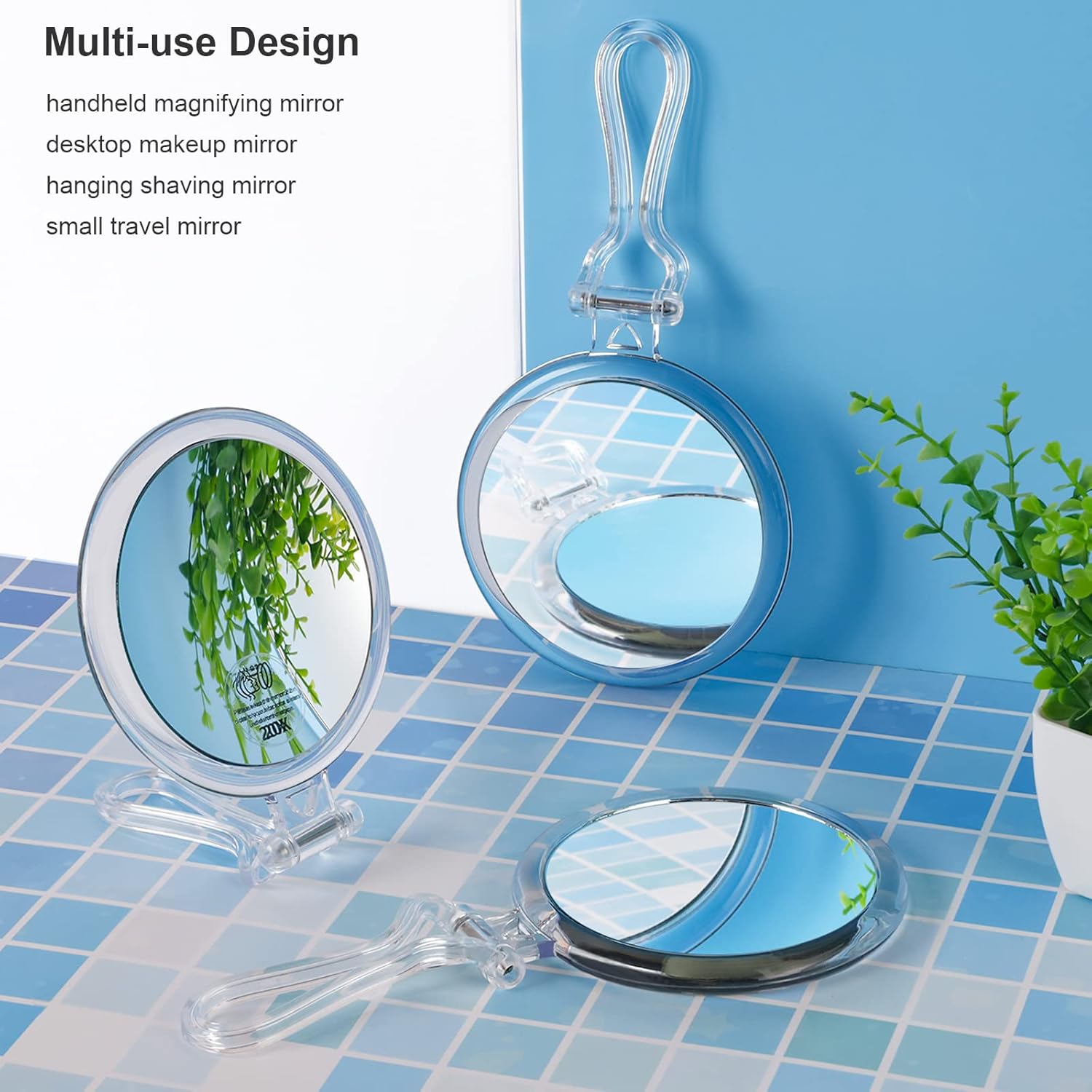 AMISCE 2-Sided 30x Magnifying Mirror