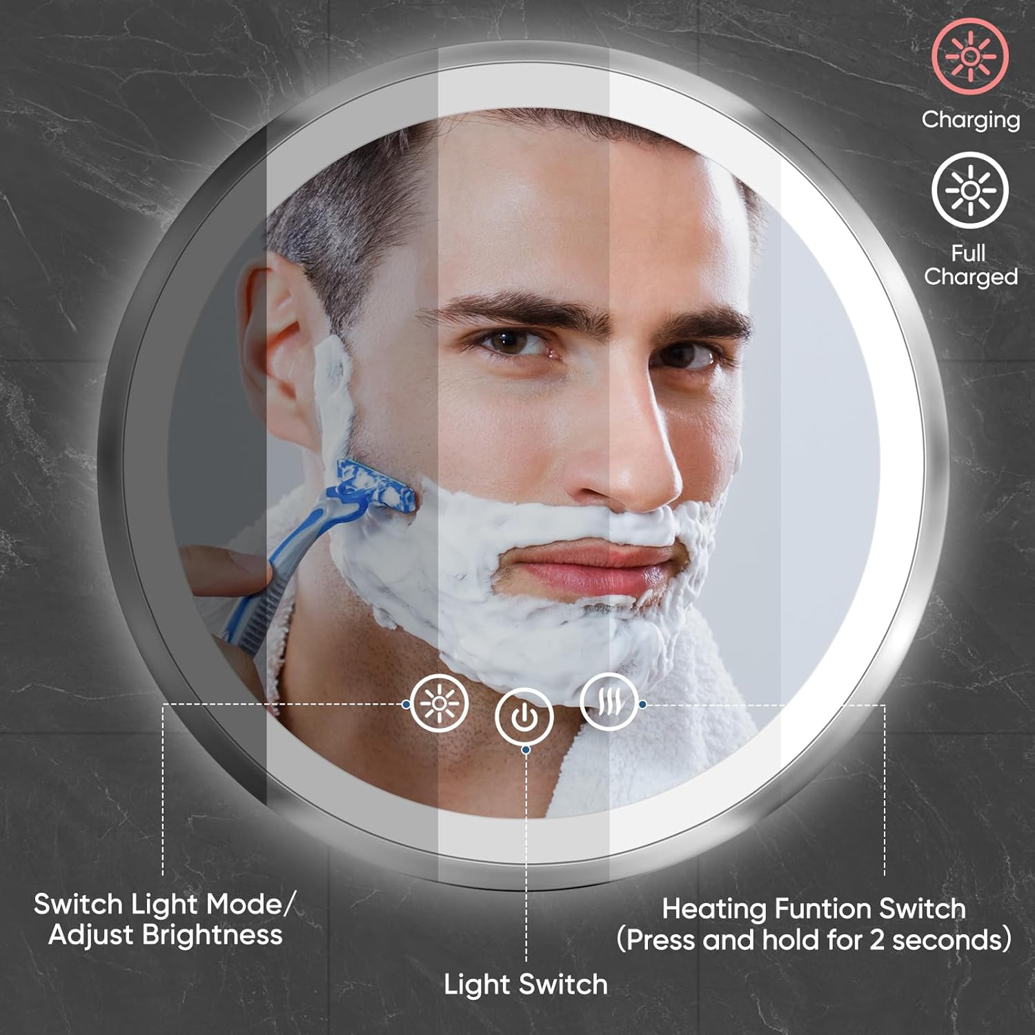 Heated Showers with Real Glass