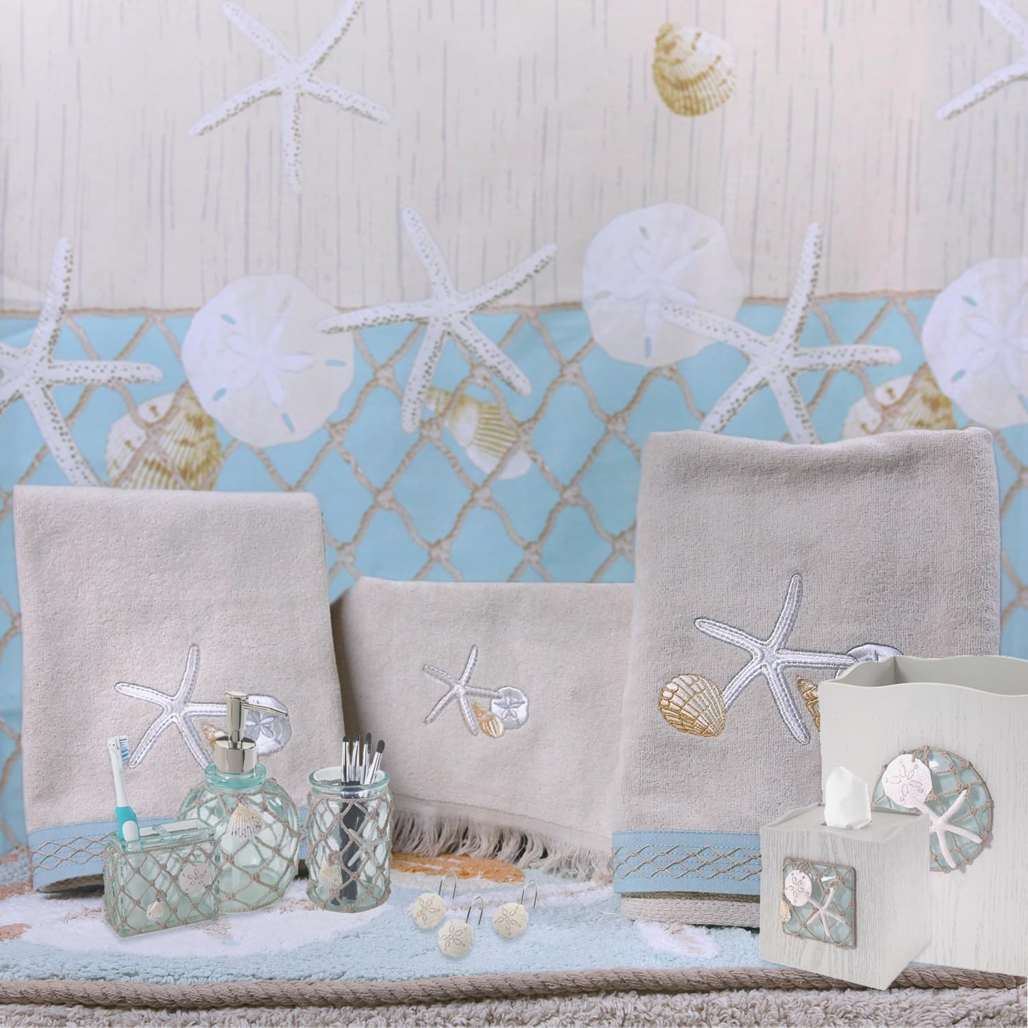 Avanti Linens - Seaglass Hand Towel Beach-InsPIred