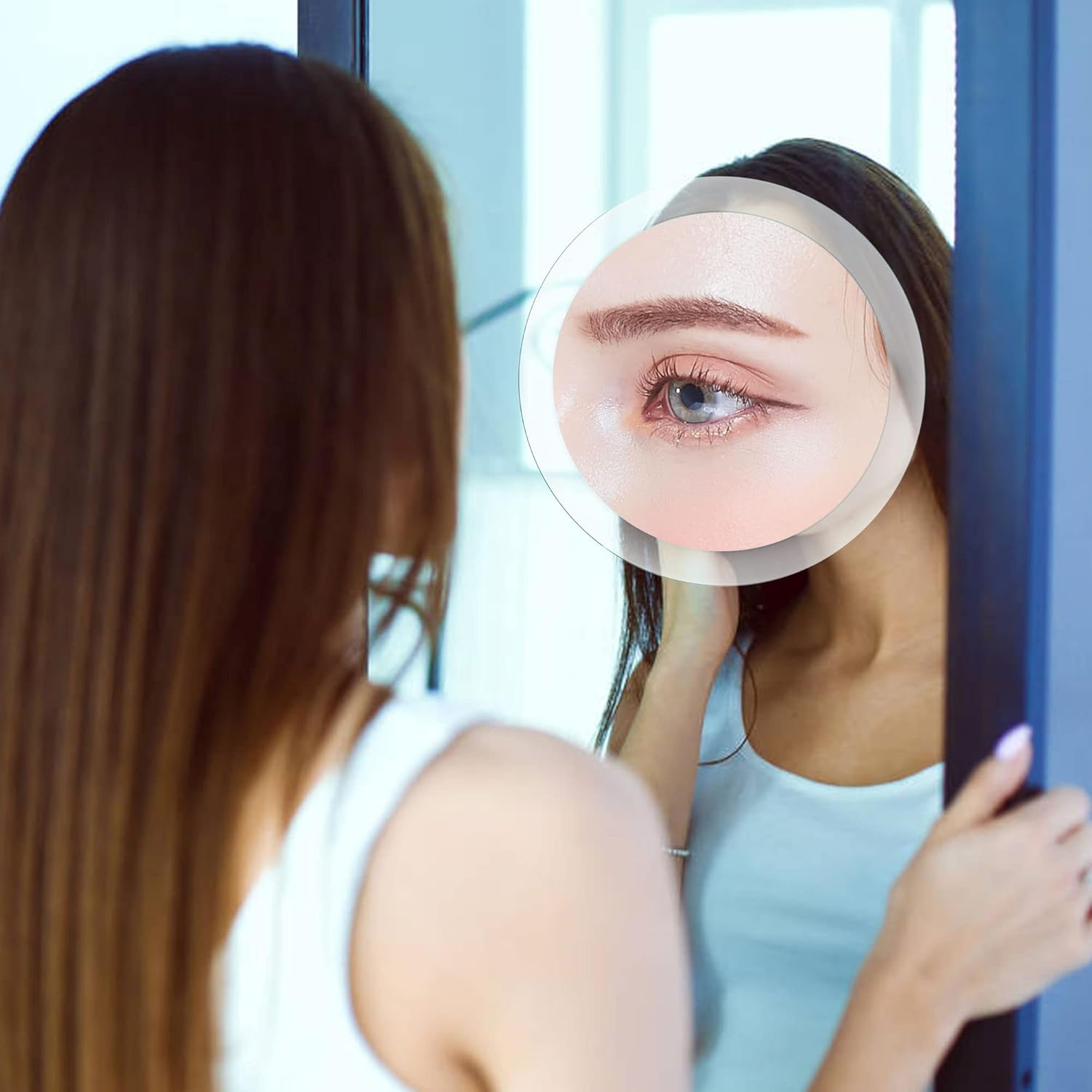 30X Magnifying Mirror for Eyebrows Makeup with Suction Cups