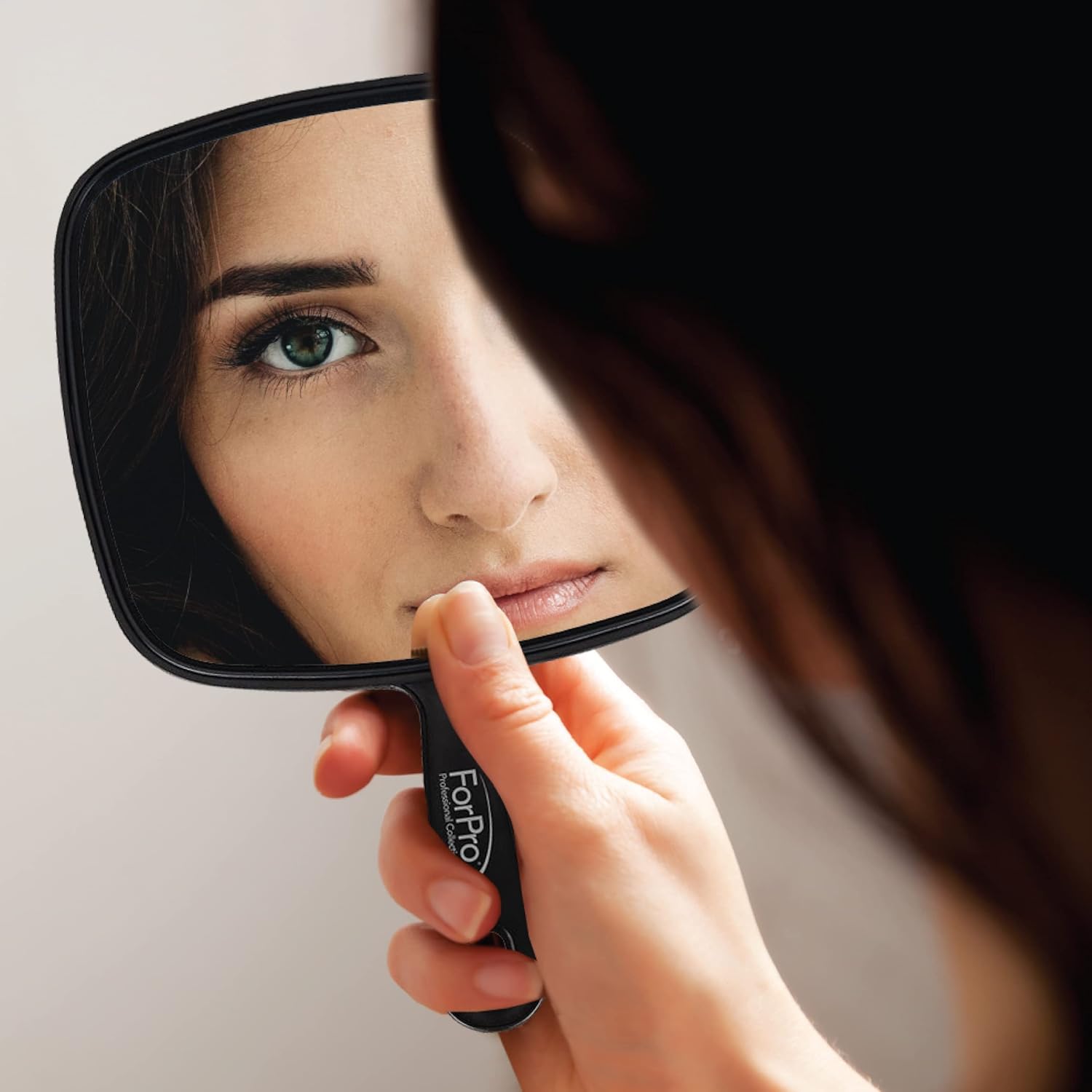 Professional Extra Large Hand Mirror with Handle