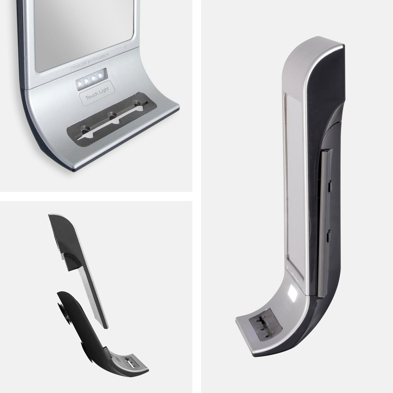 Zadro Fogless LED Shower Mirror with Secure Mounting