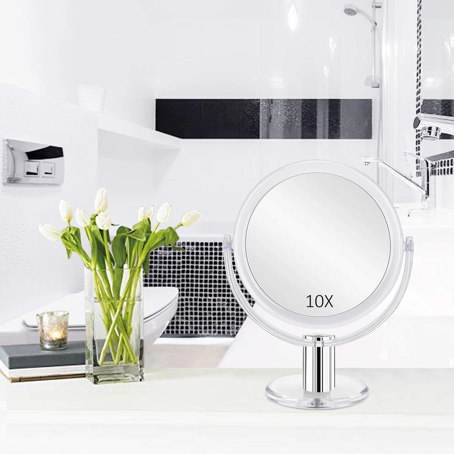Fabuday Double Sided Magnifying Makeup Mirror with Stand