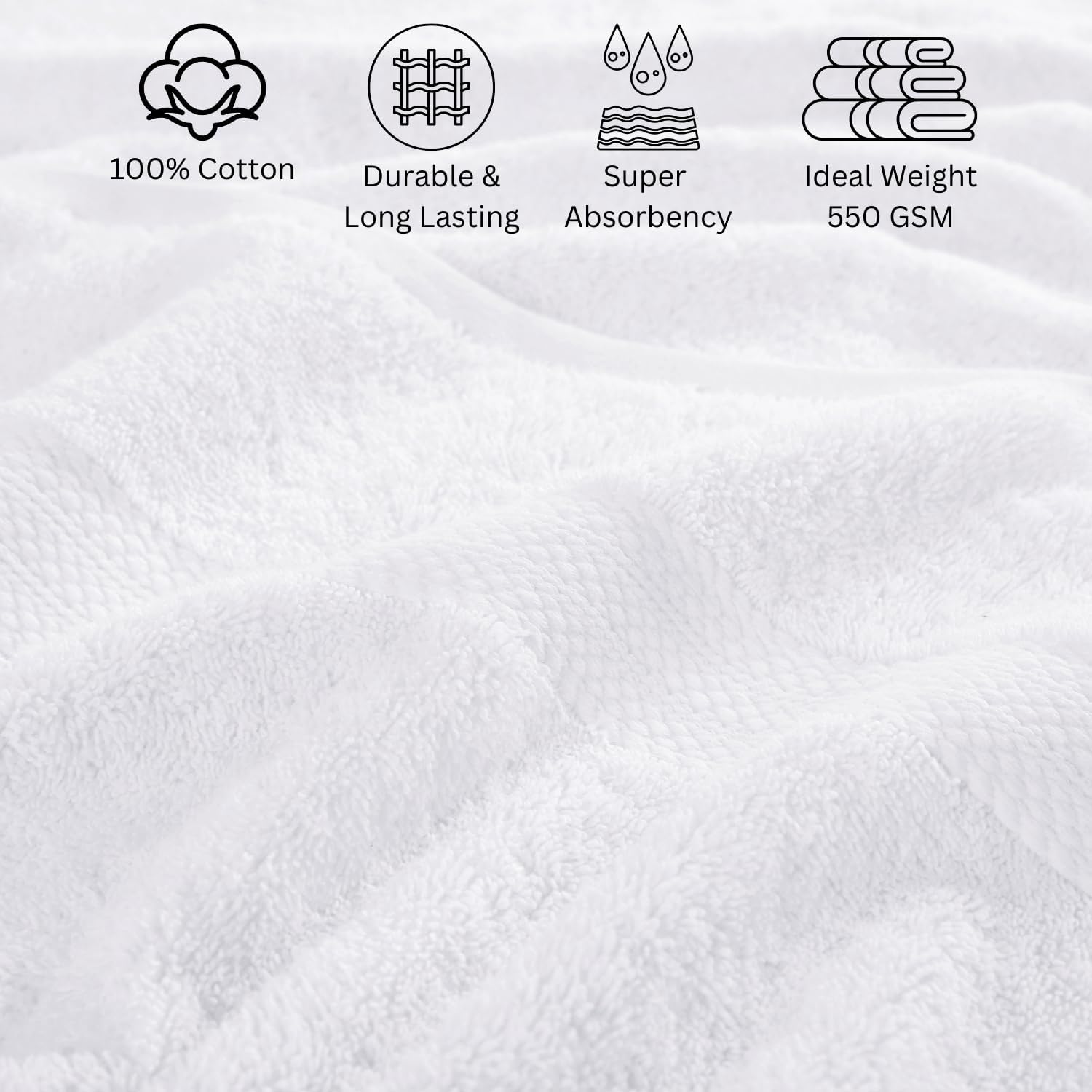 Premium 24-Piece Cotton Bath Towels Set for the Ultimate puedehygiene Experience