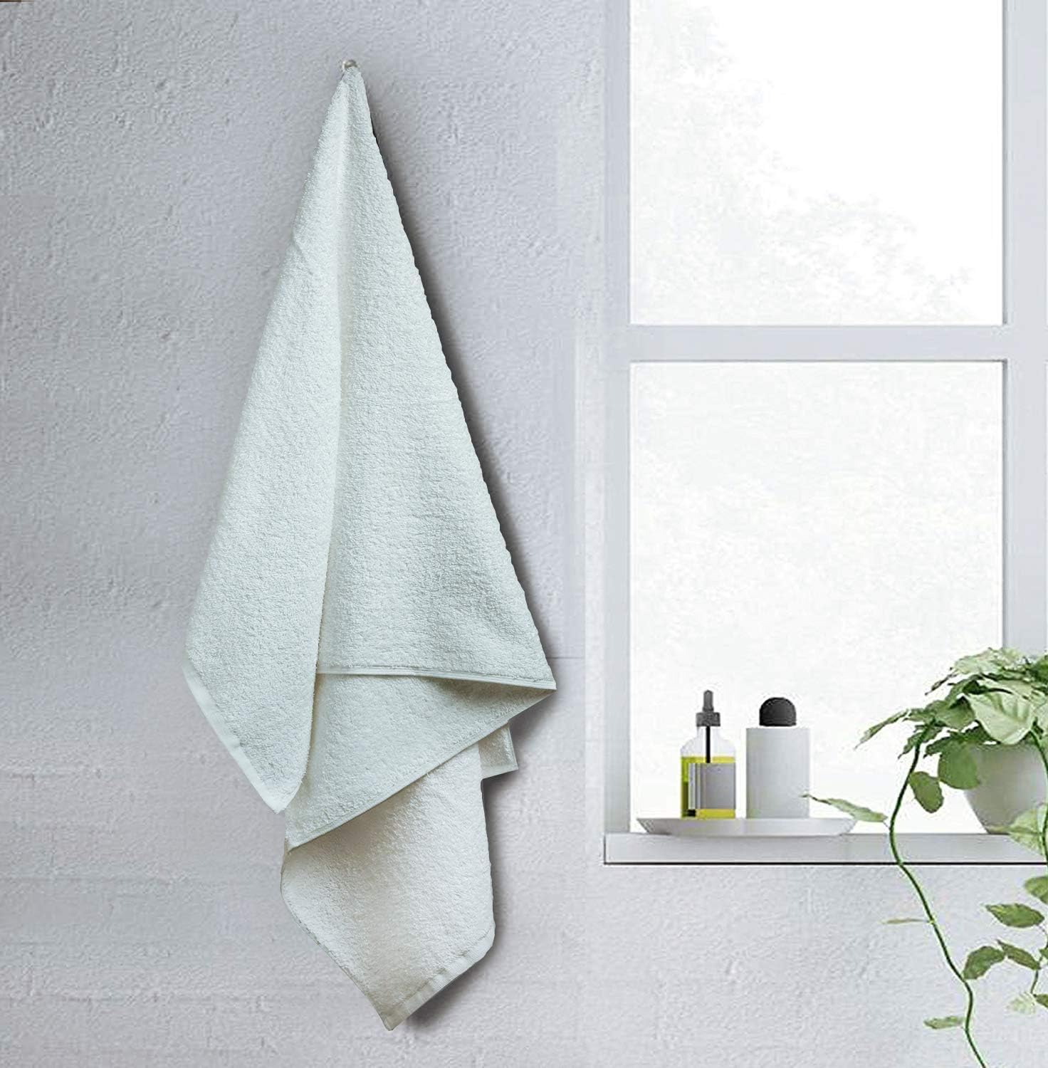 22x44 White Cotton Bath Towel