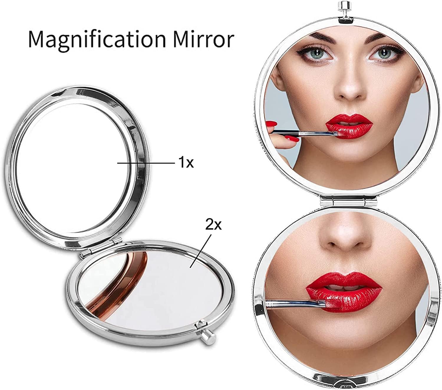 Soulpetals Daughter Compact Mirror Engraved Makeup Mirror for Daughter Perfect for Momsgift