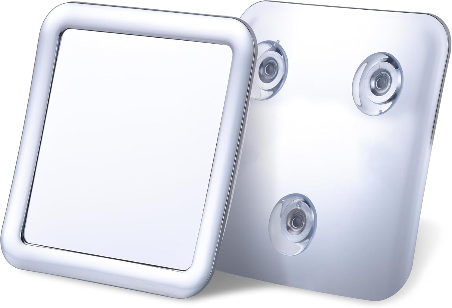 MirrorVana Travel Shower Mirror - Small Chromed Anti-Fog with suction cups