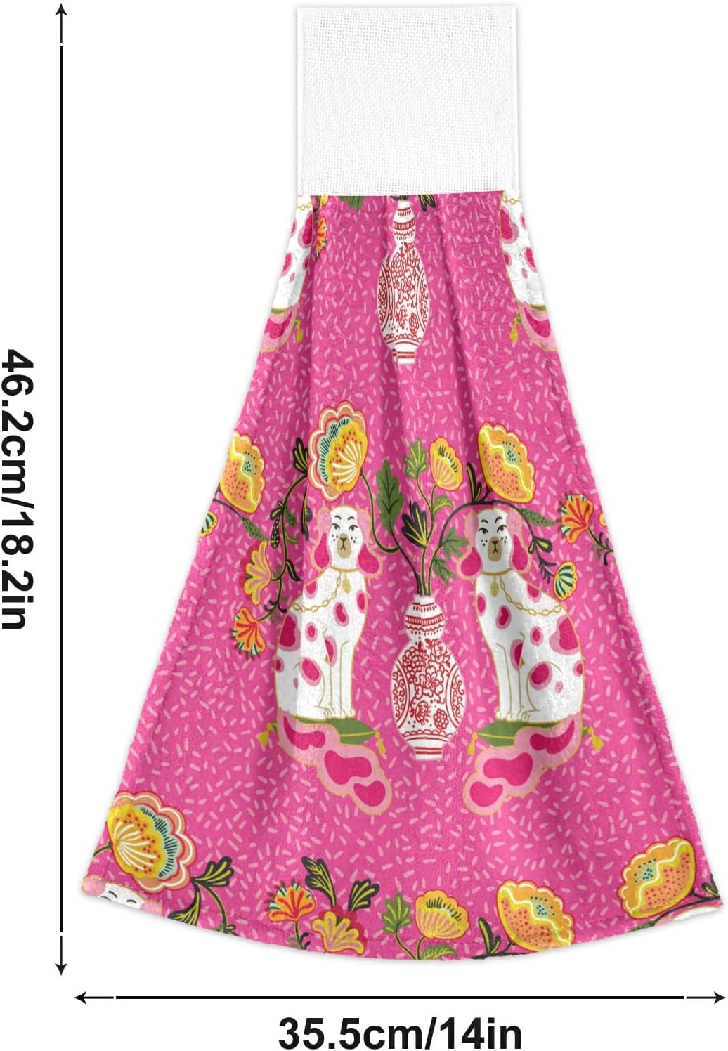 Premium 2-Pack Kitchen Towels Stokes Dogs Design