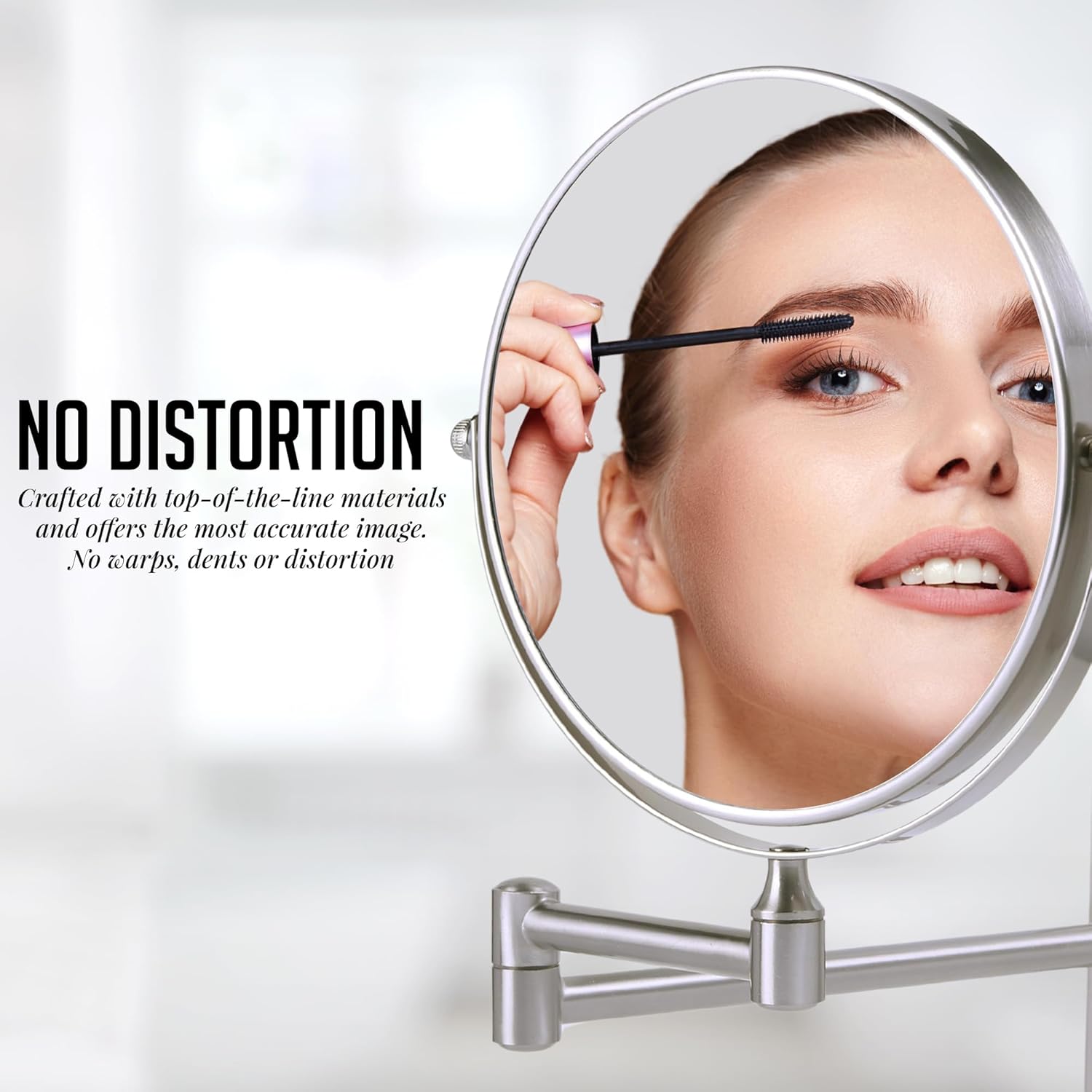 OVENTE 7 Wall-Mounted Makeup Mirror