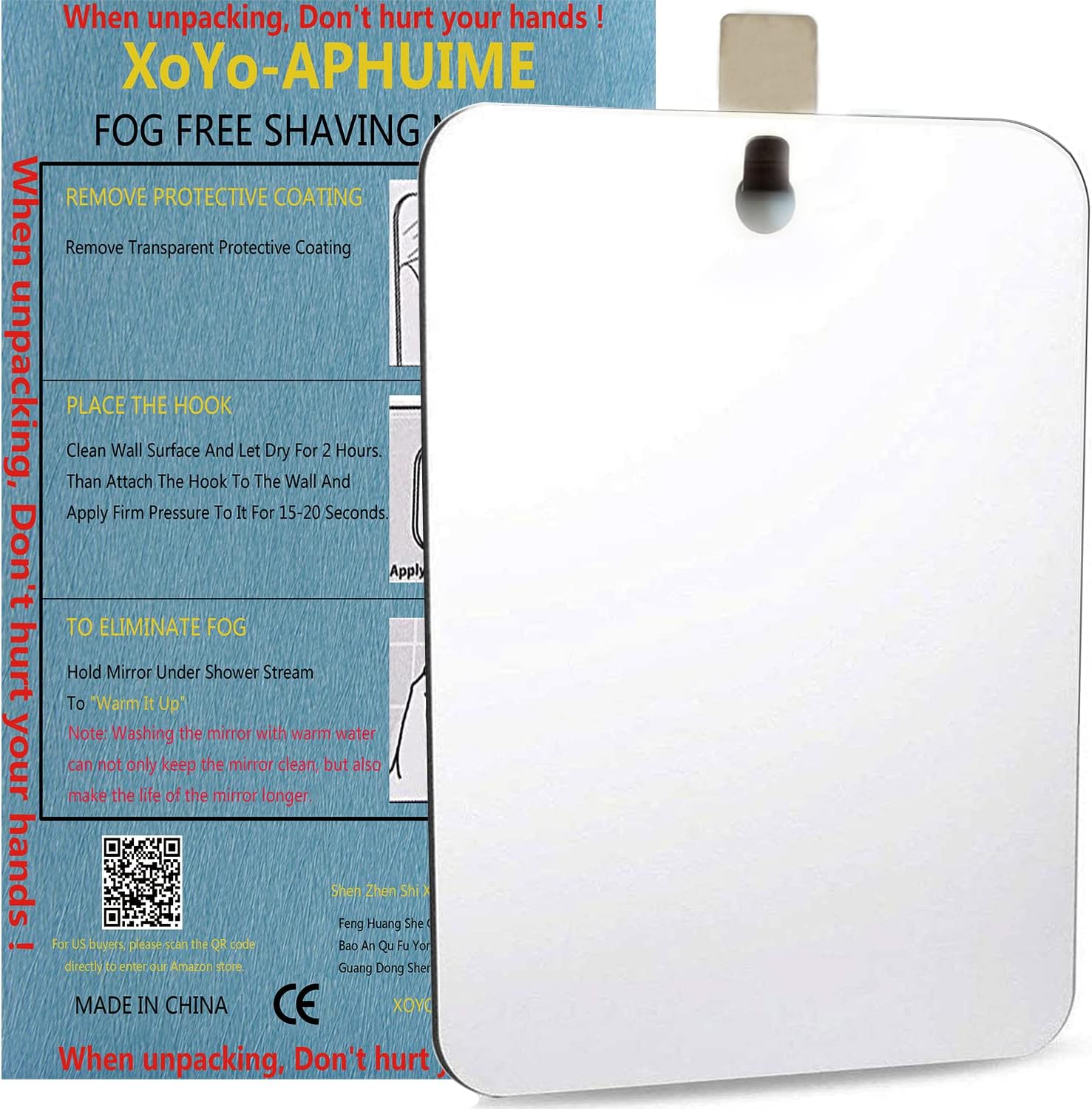XoYo fogless shower mirror