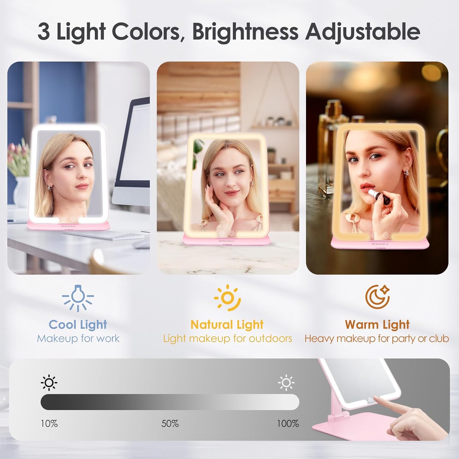 ESWU Portable Travel Makeup Mirror