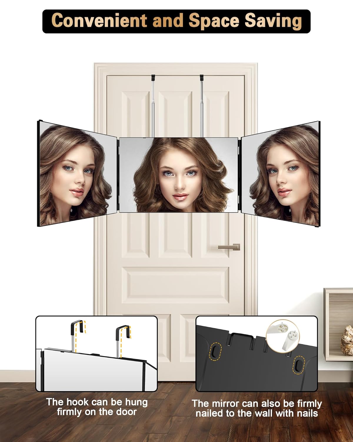 360-Degree Self-Hair Cutting Mirror