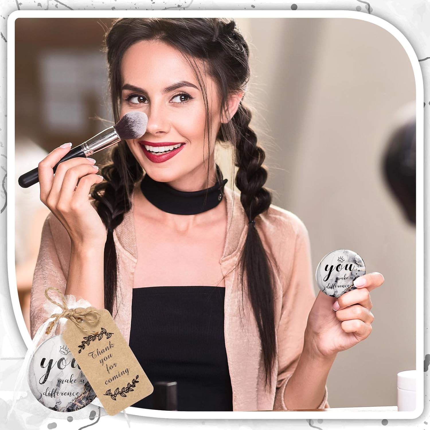 Tradder Compact Mirrors 50 Investors for Women