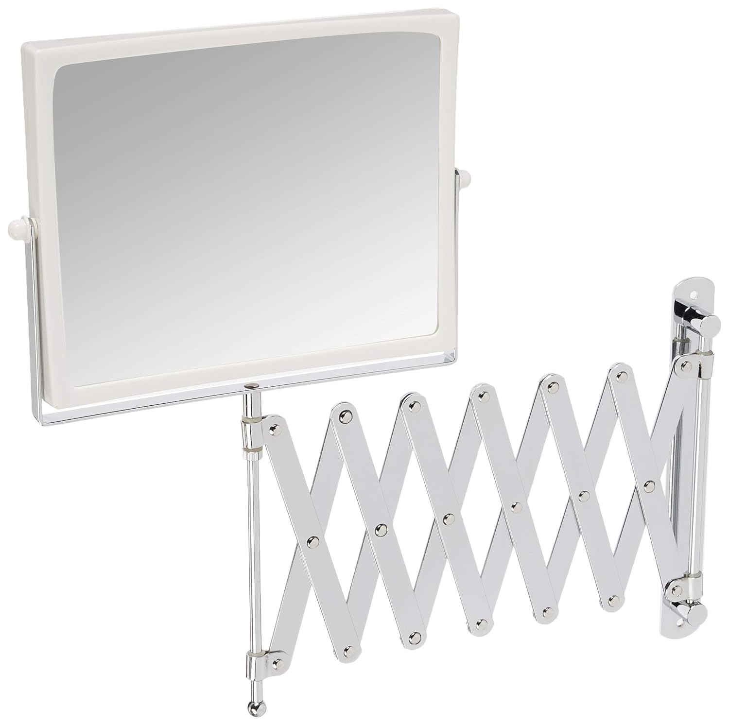 JERDON Two-Sided Swivel Wall-Mounted Vanity Mirror