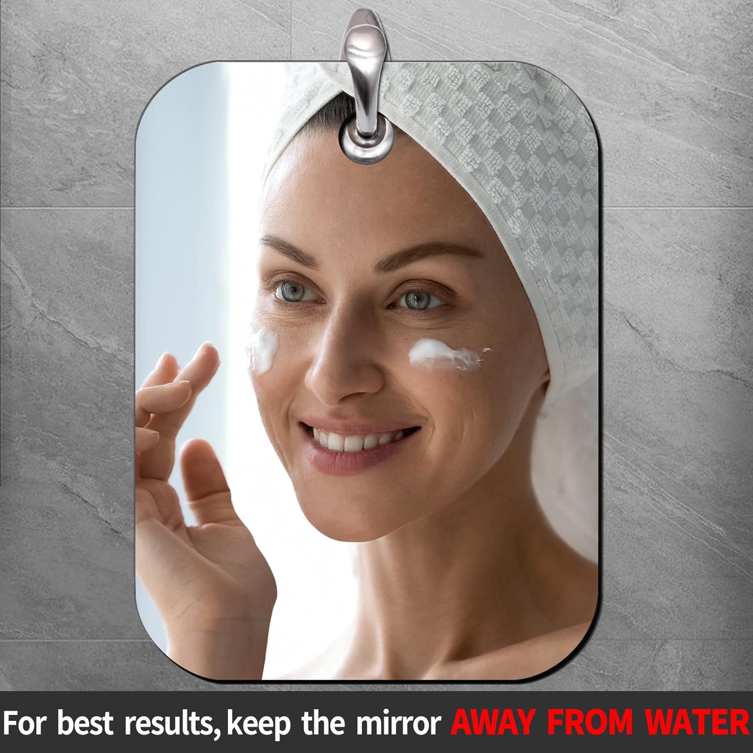 Durable ShatterPROTECT Shaver Mirror for Travellemen