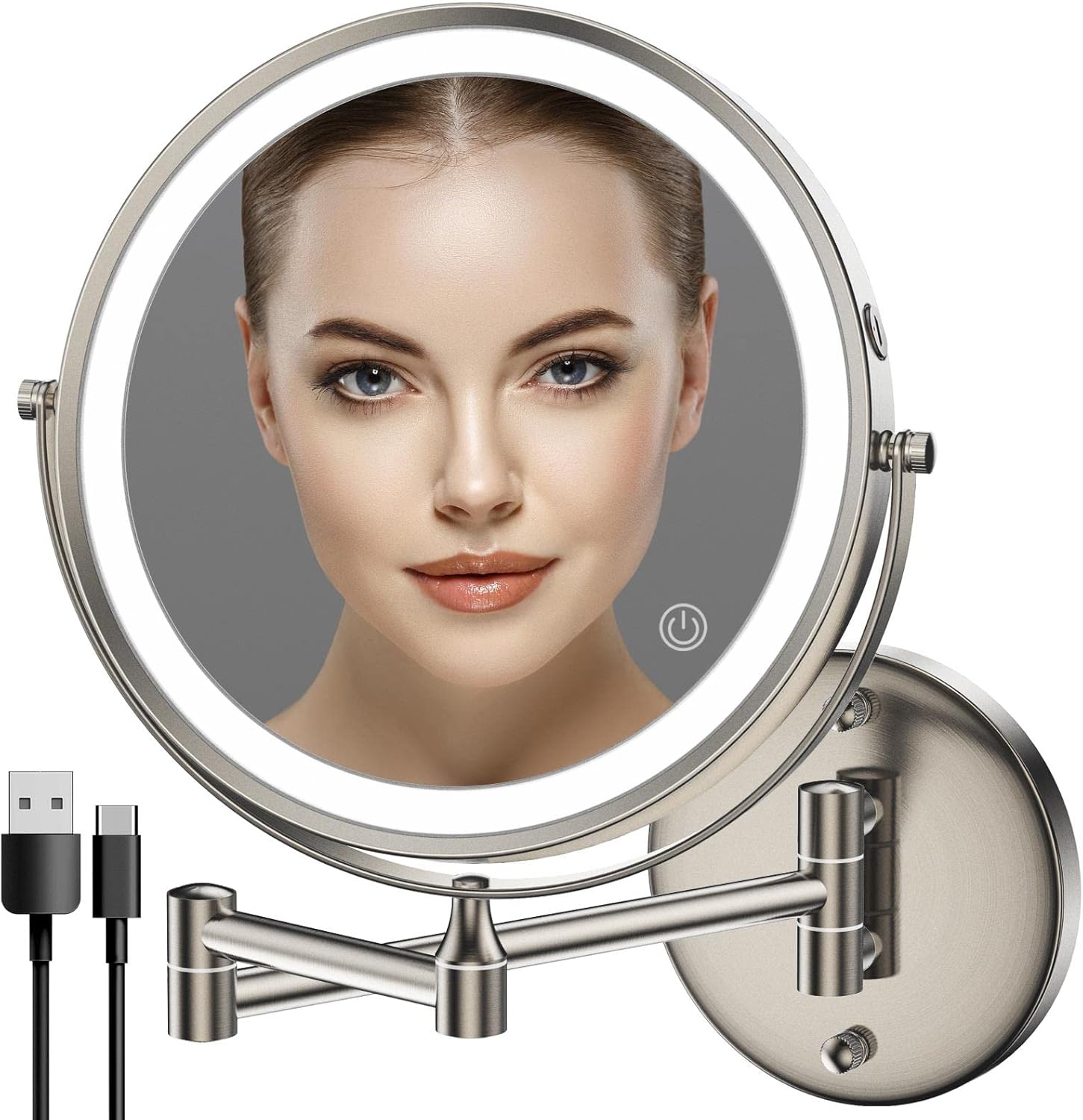 HD Wall-Mounted Makeup Mirror for Daily Use