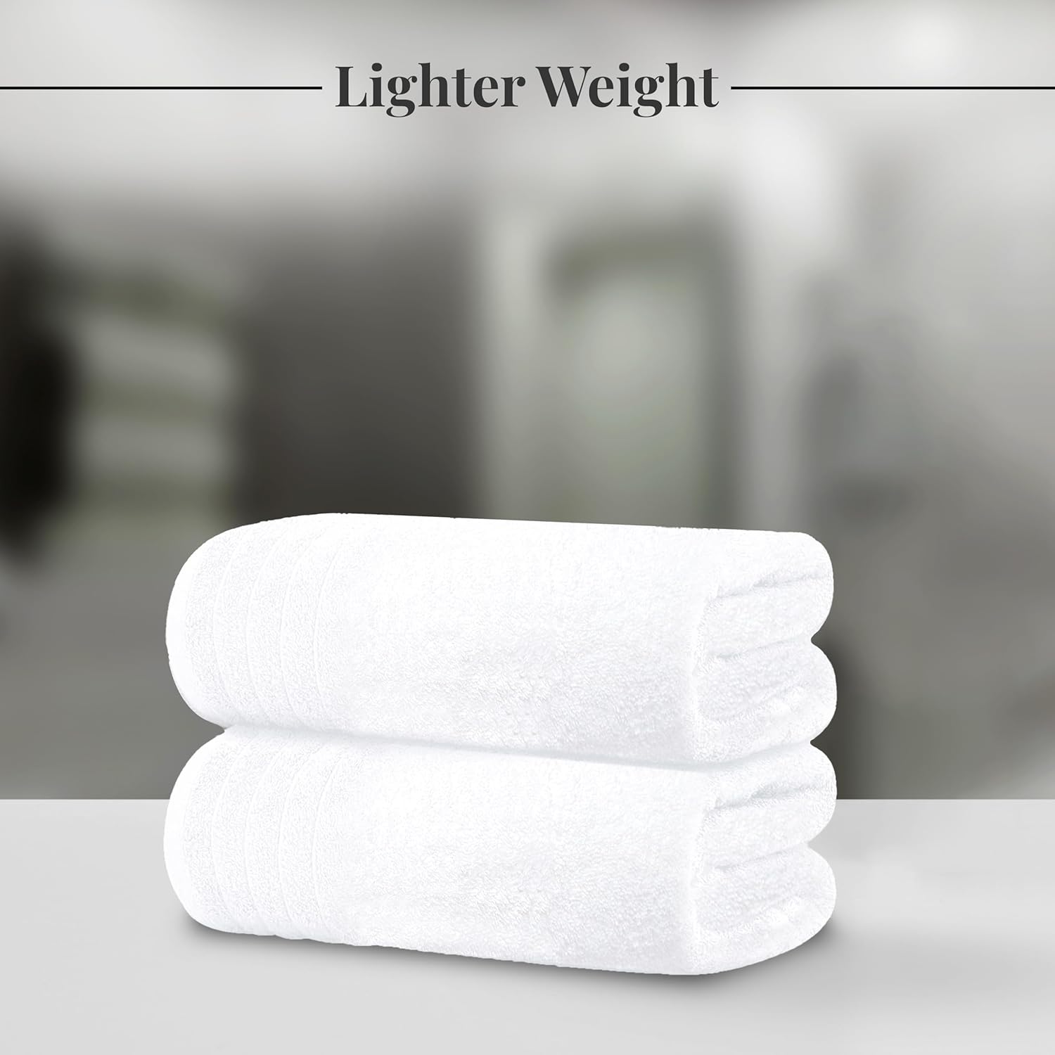 Tens Towels 4-Piece Bath Towels Set 30x60 inches Light Weight Soft Durable