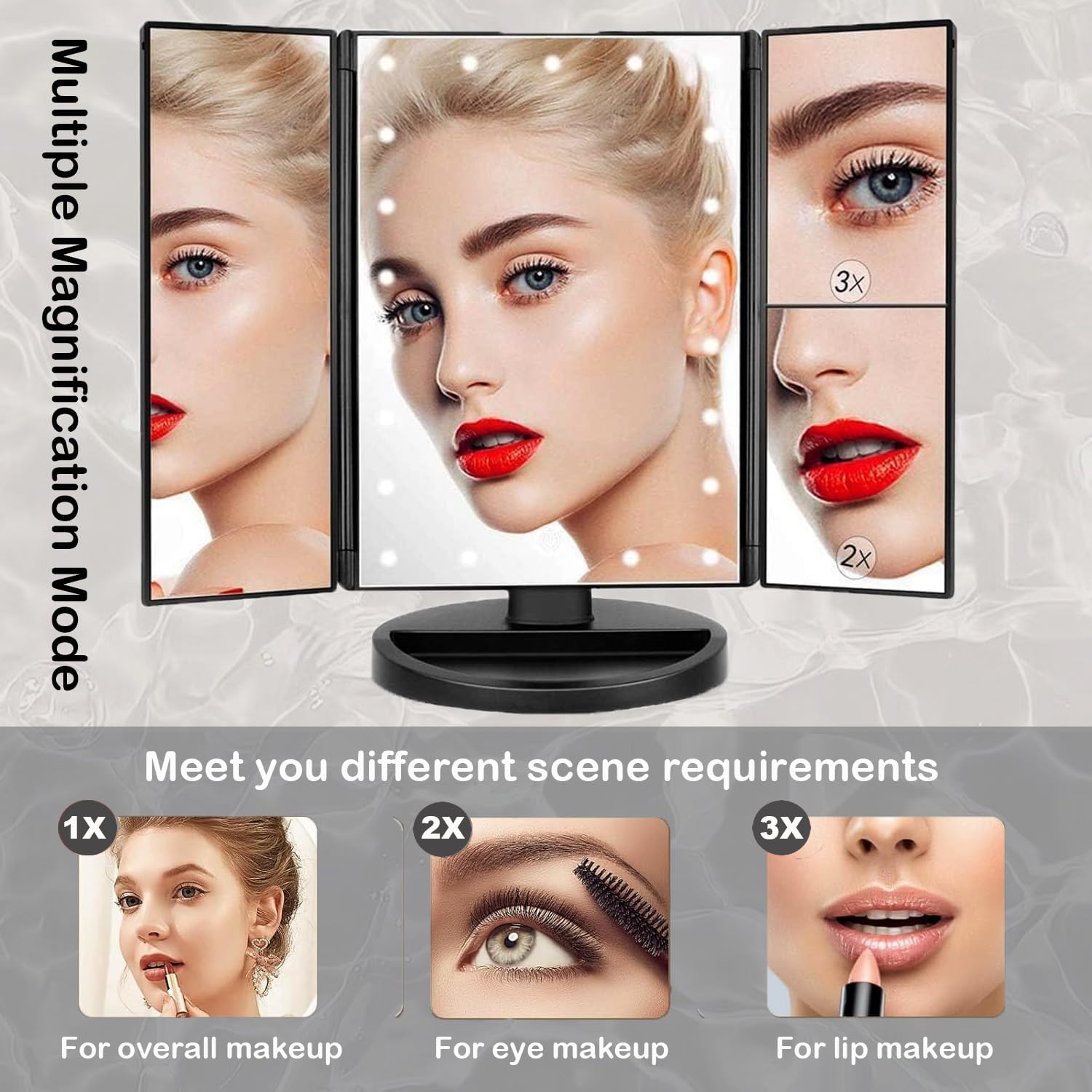 FOVEO Tri-fold Vanity Mirror