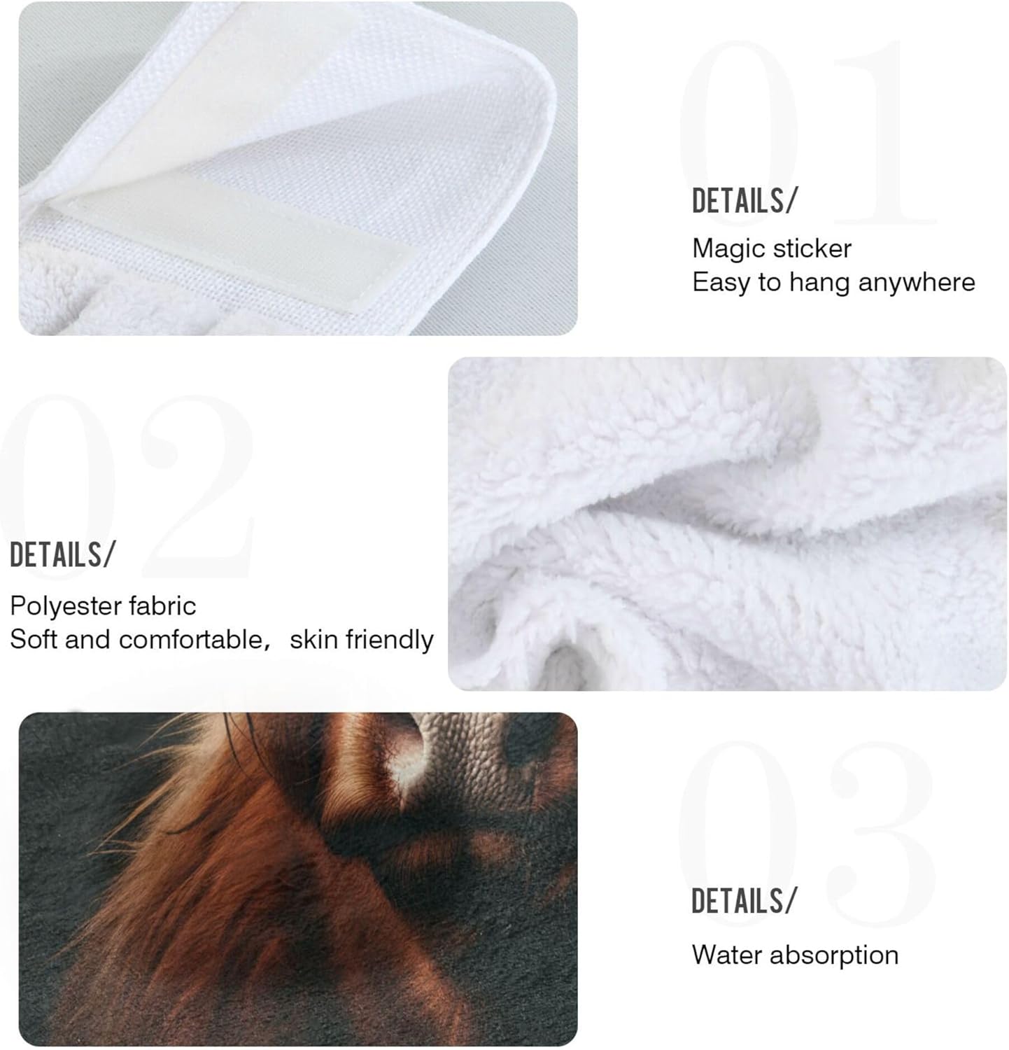 Ultra Soft Scottish Highland Cow Kitchen Towels