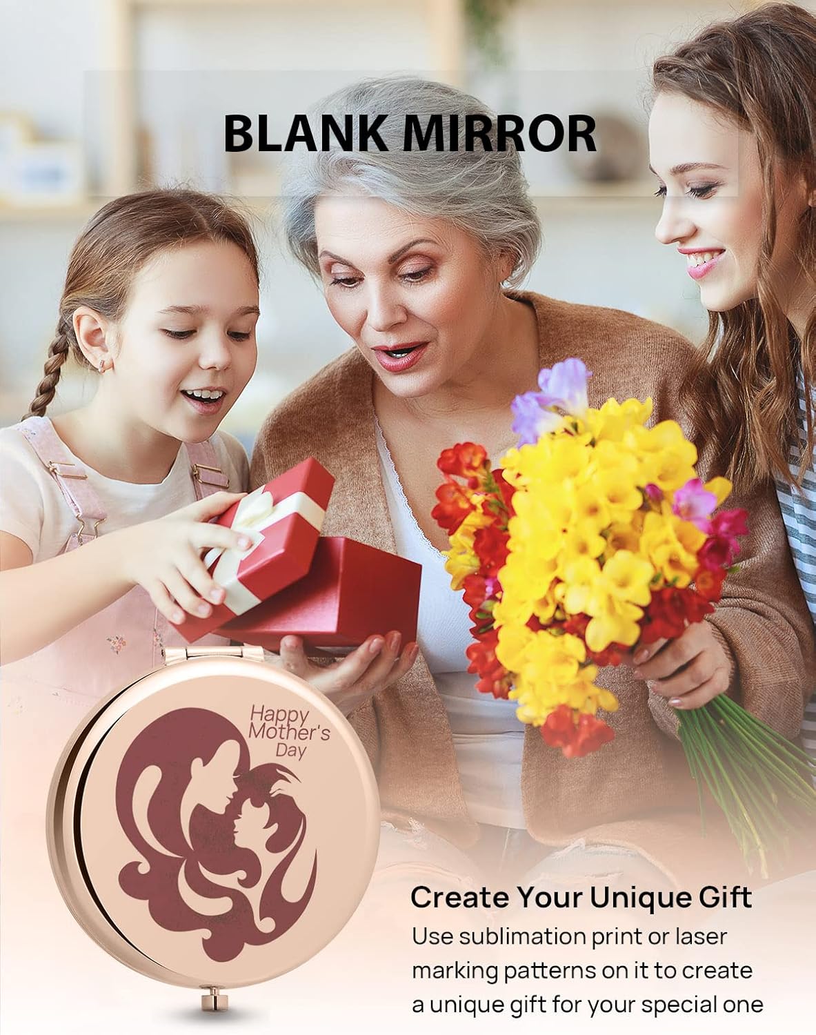 Essential Compact Magnifying Mirror for Travel