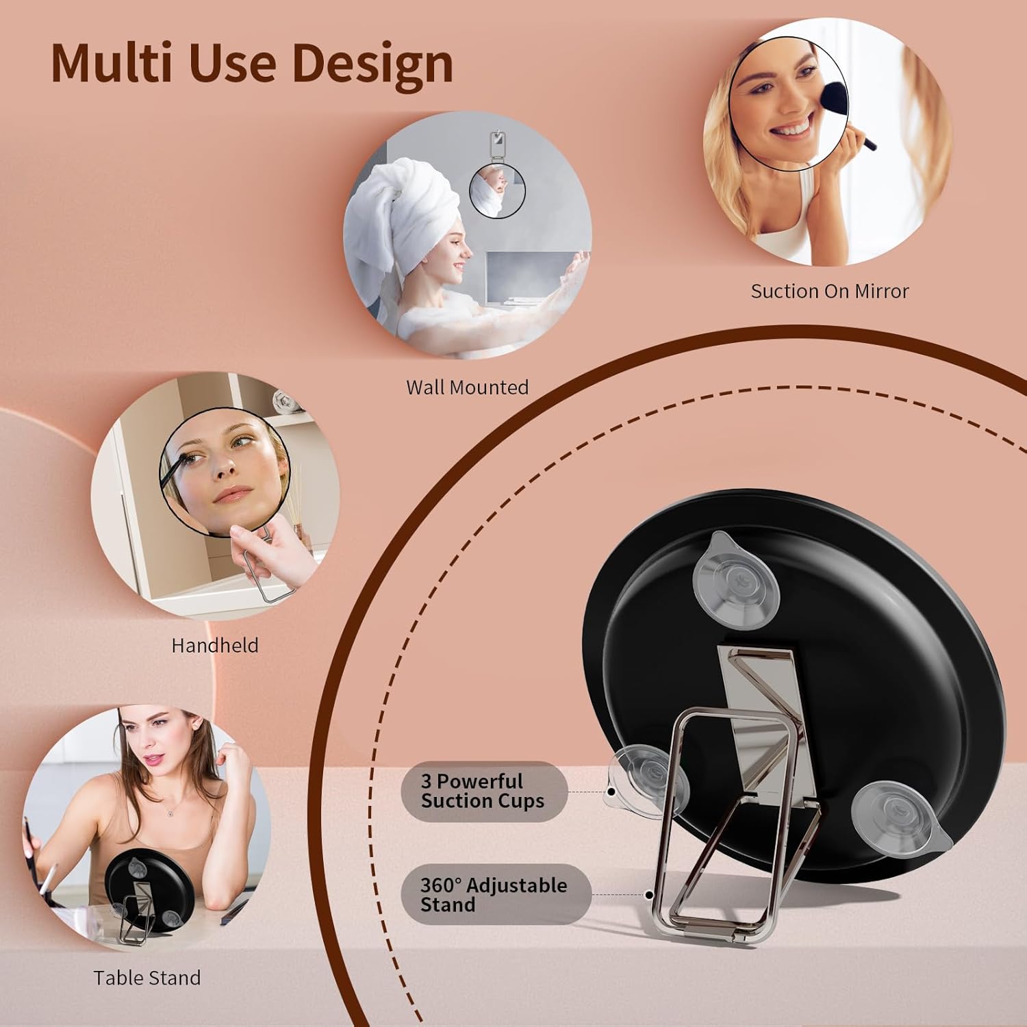 Suupvaor Travel Magnifying Mirror
