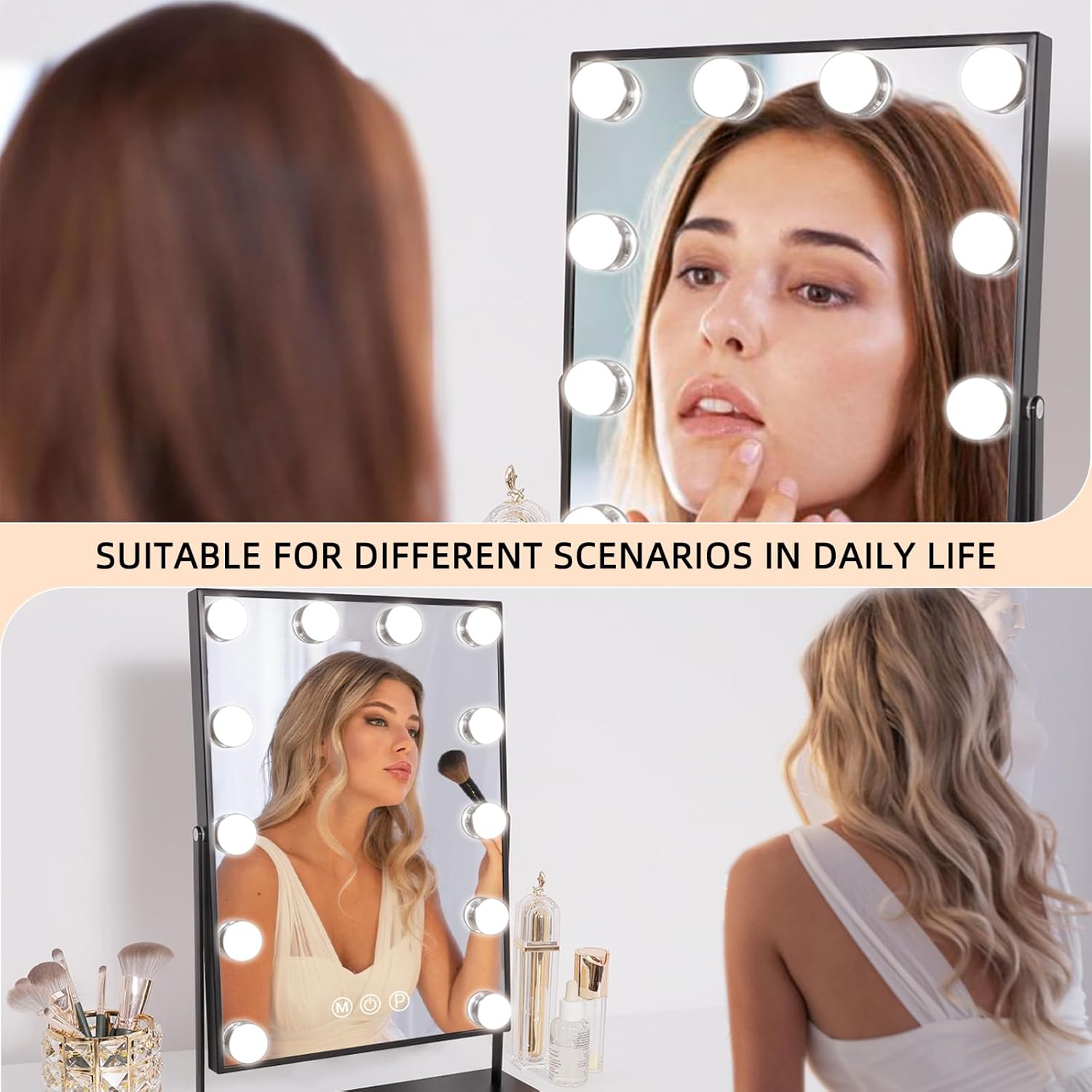 Luxury Makeup Mirror with Smart Lights