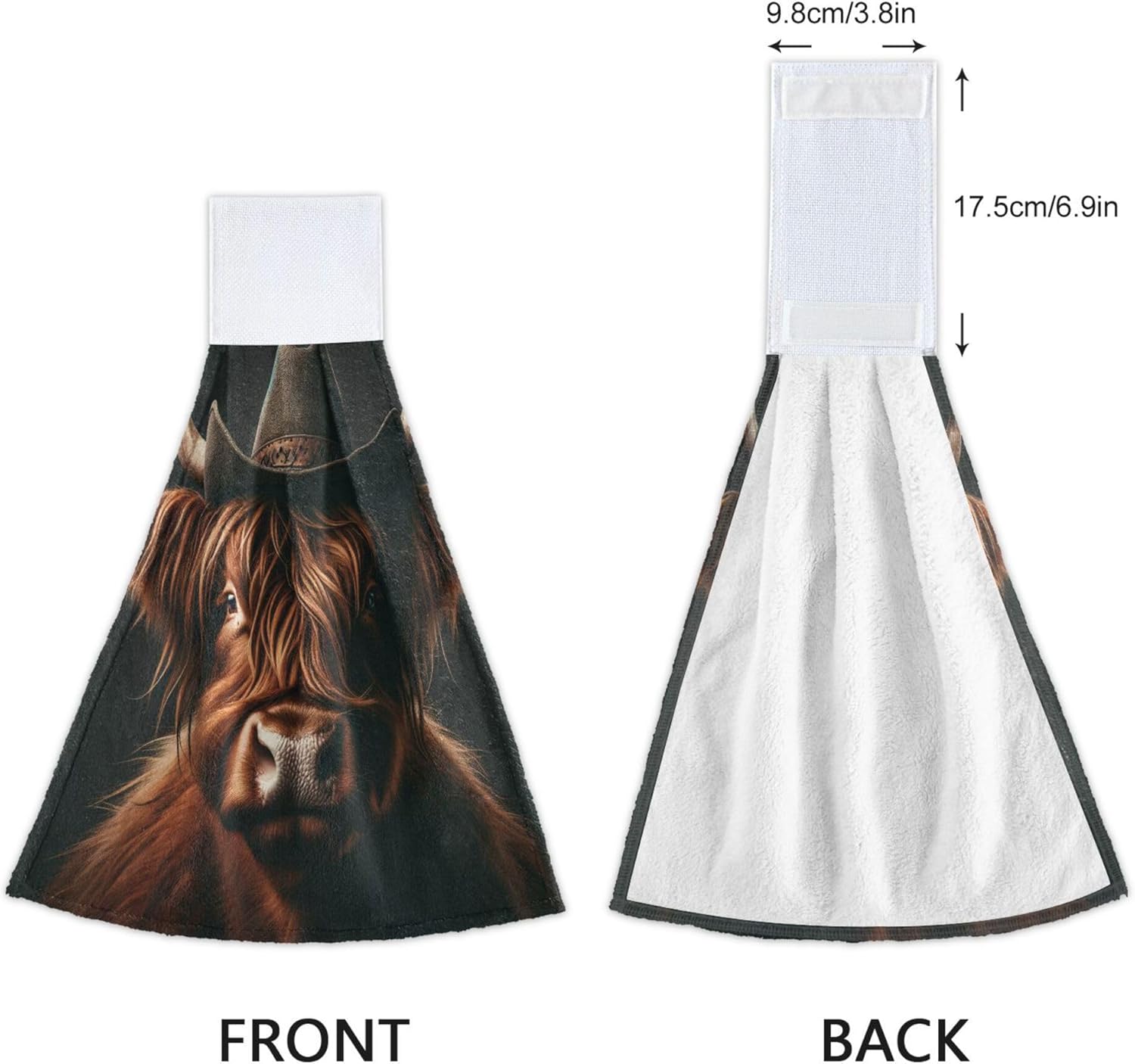 Ultra Soft Scottish Highland Cow Kitchen Towels