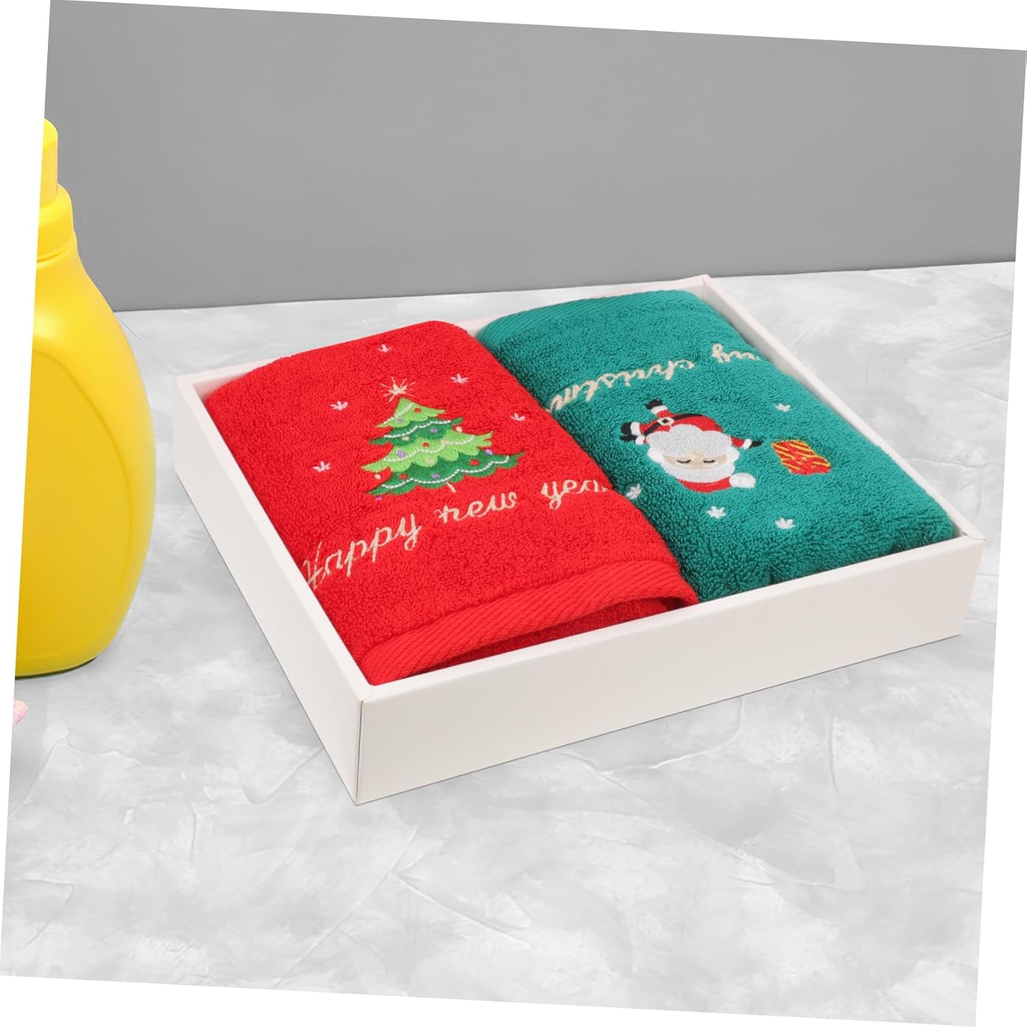Festive Christmas Towels Hand Towels Kitchen Bathroom Decorative Set