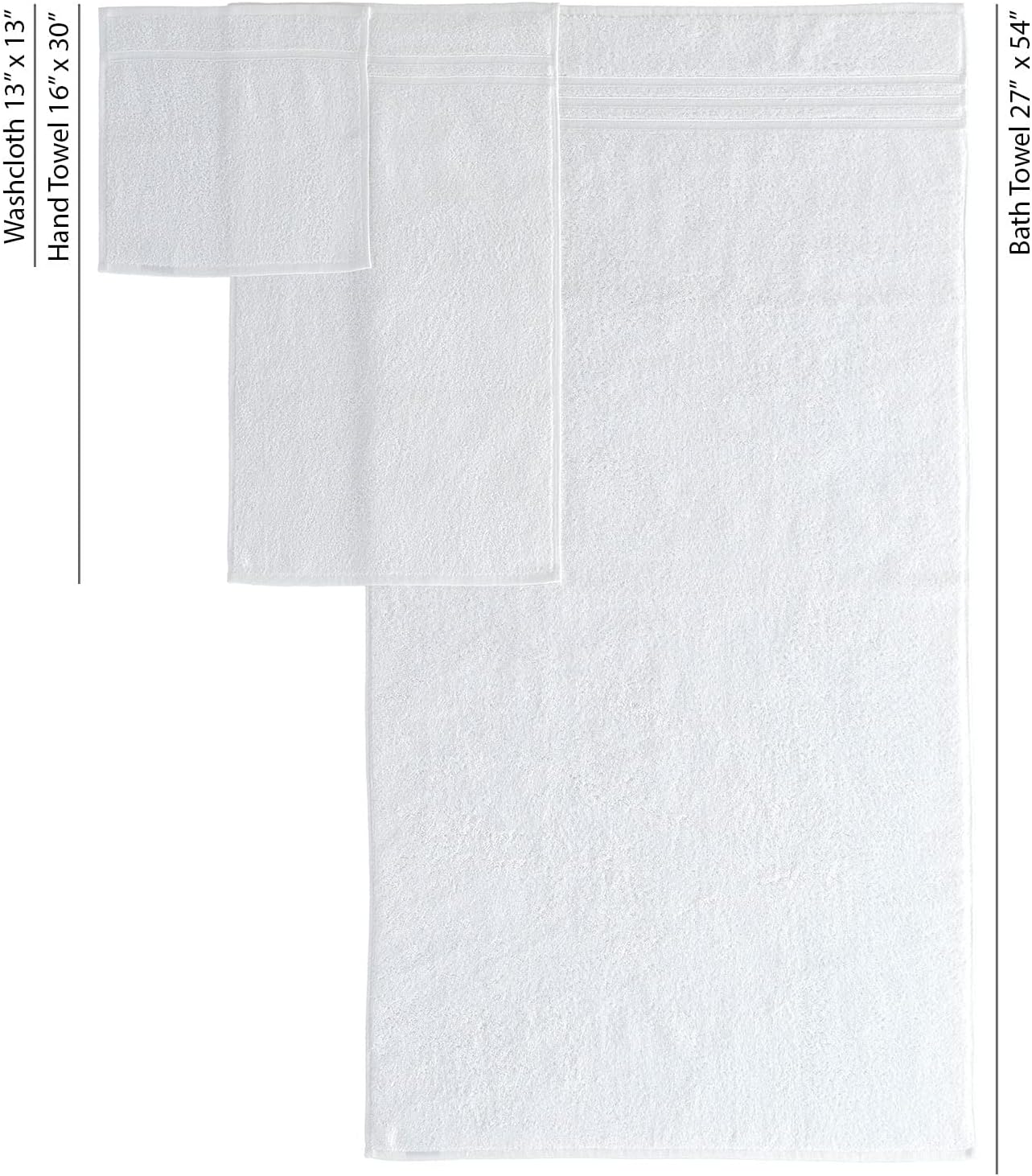 Beautiful Premium Turkish Cotton Bath Towels Set by Hawmam Linen
