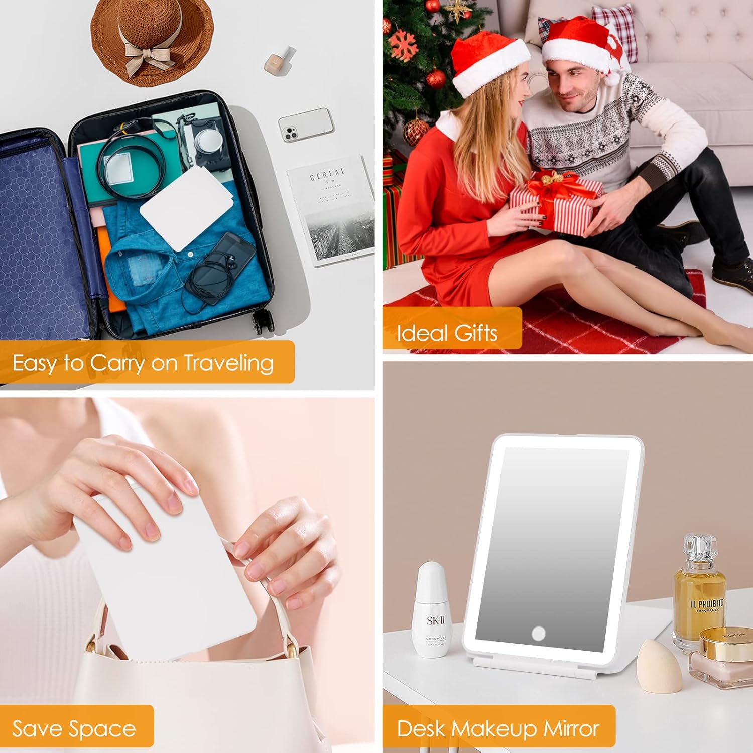 Compact Travel Makeup Mirror