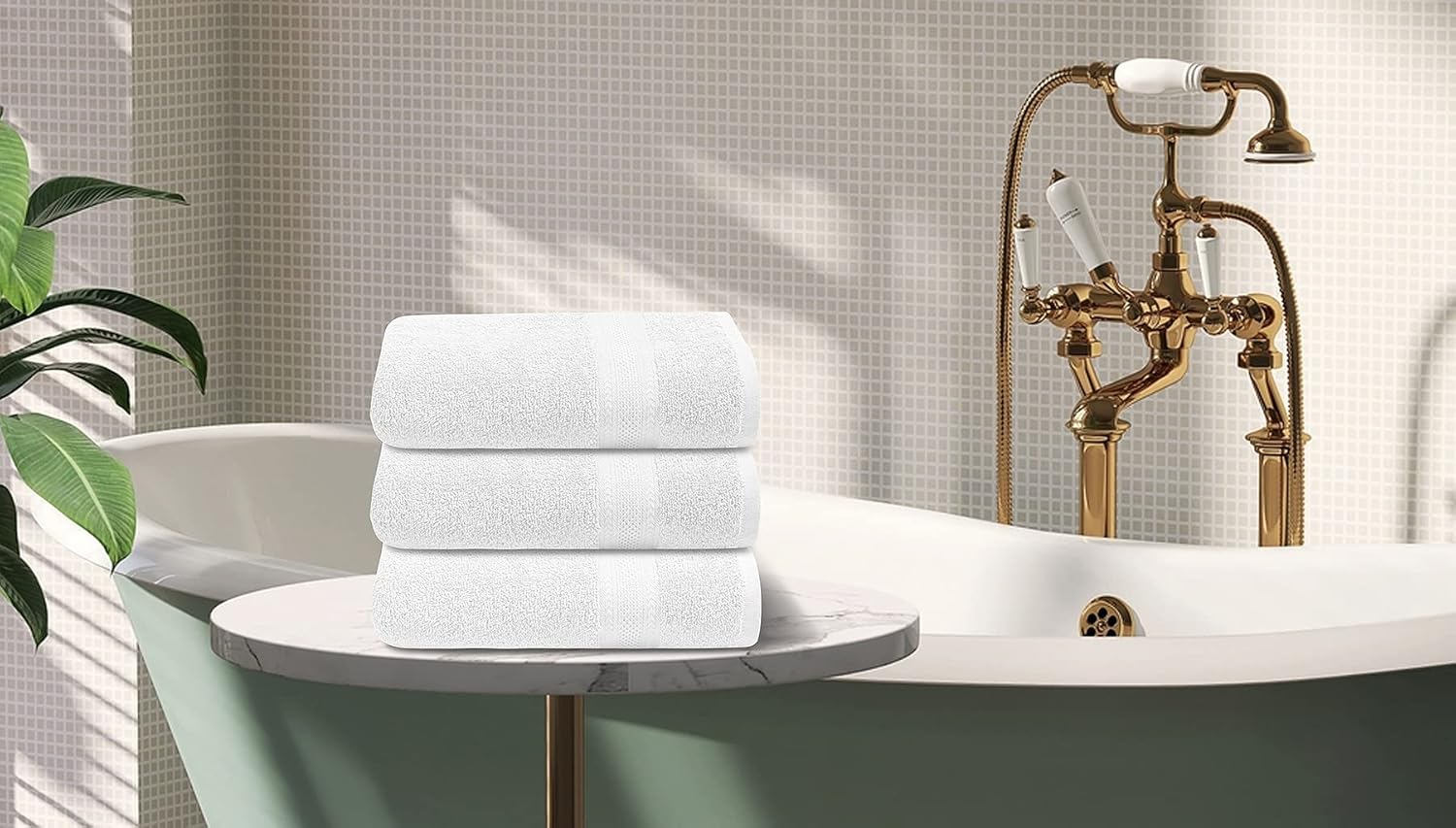 Extra-Soft Terry Cotton Bath Towels Set