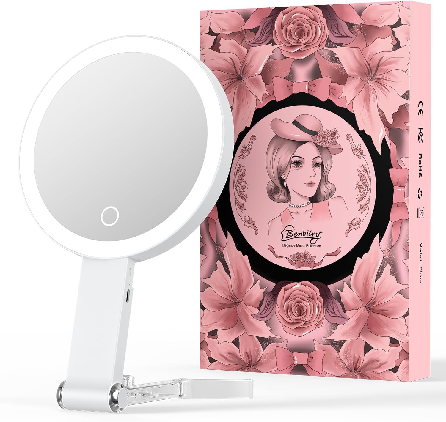 Benbilry 10X Magnifying Makeup Mirror with 3-in-1 Features