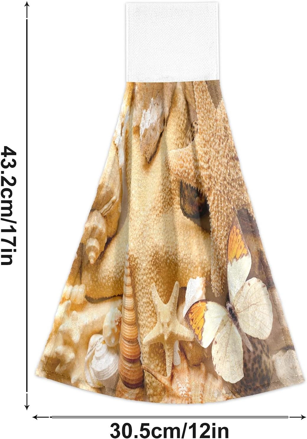SLHKPNS Corral Sand Starfish Coral Fleece Hand Towels