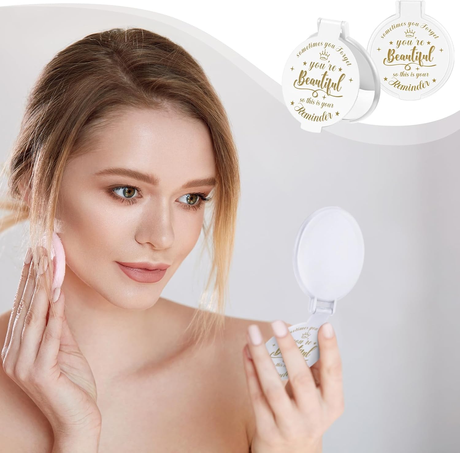 18 Piece Compact Mirror Set for Women