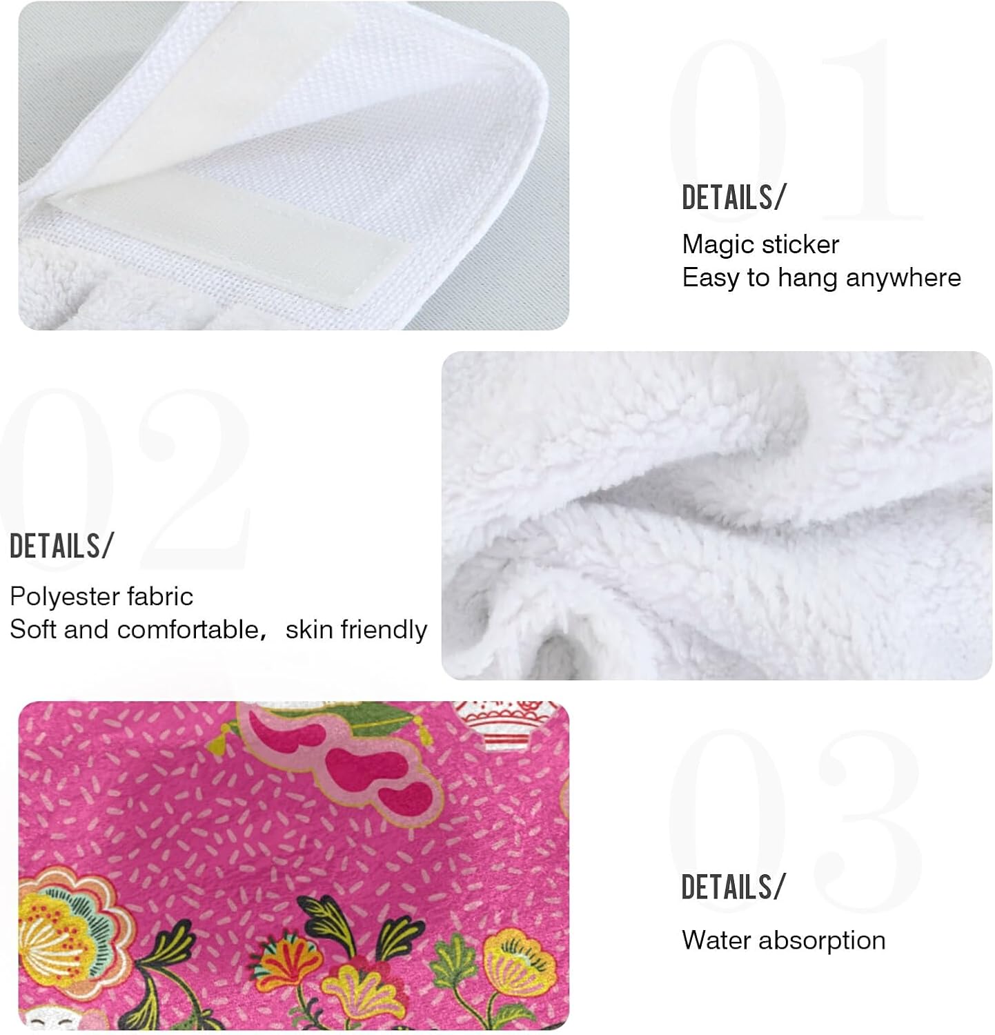Premium 2-Pack Kitchen Towels Stokes Dogs Design